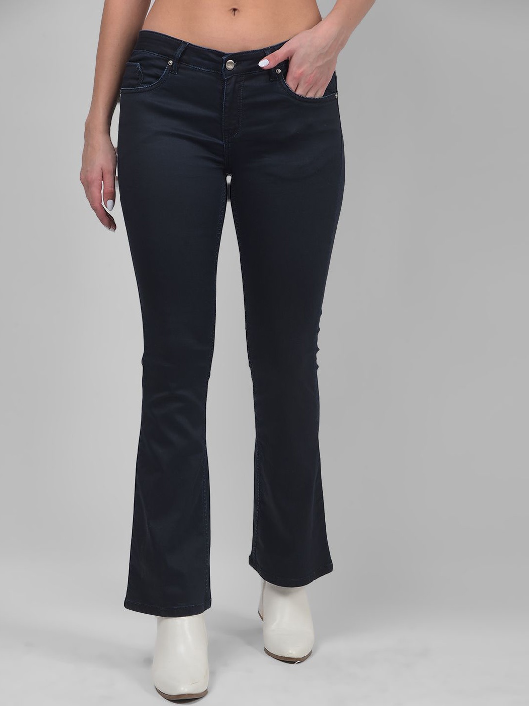 

Numero Uno Women Bootcut Mid-Rise Stretchable Jeans, Blue