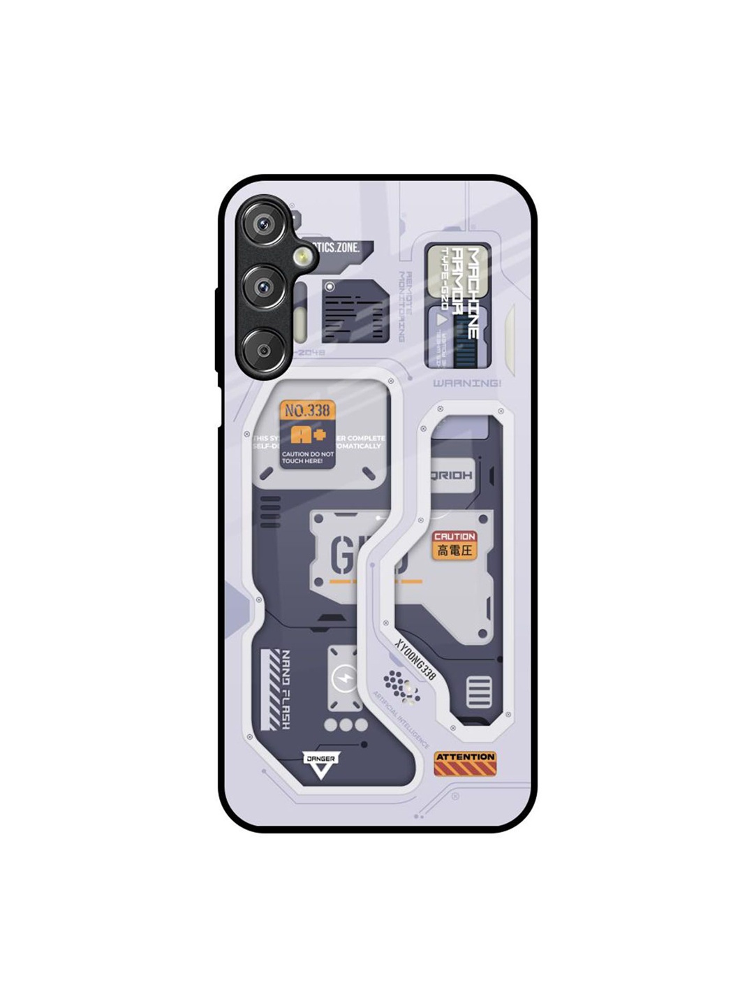 

QRIOH Typography Printed Samsung Galaxy M15 5G Back Case Mobile Accessories, Grey