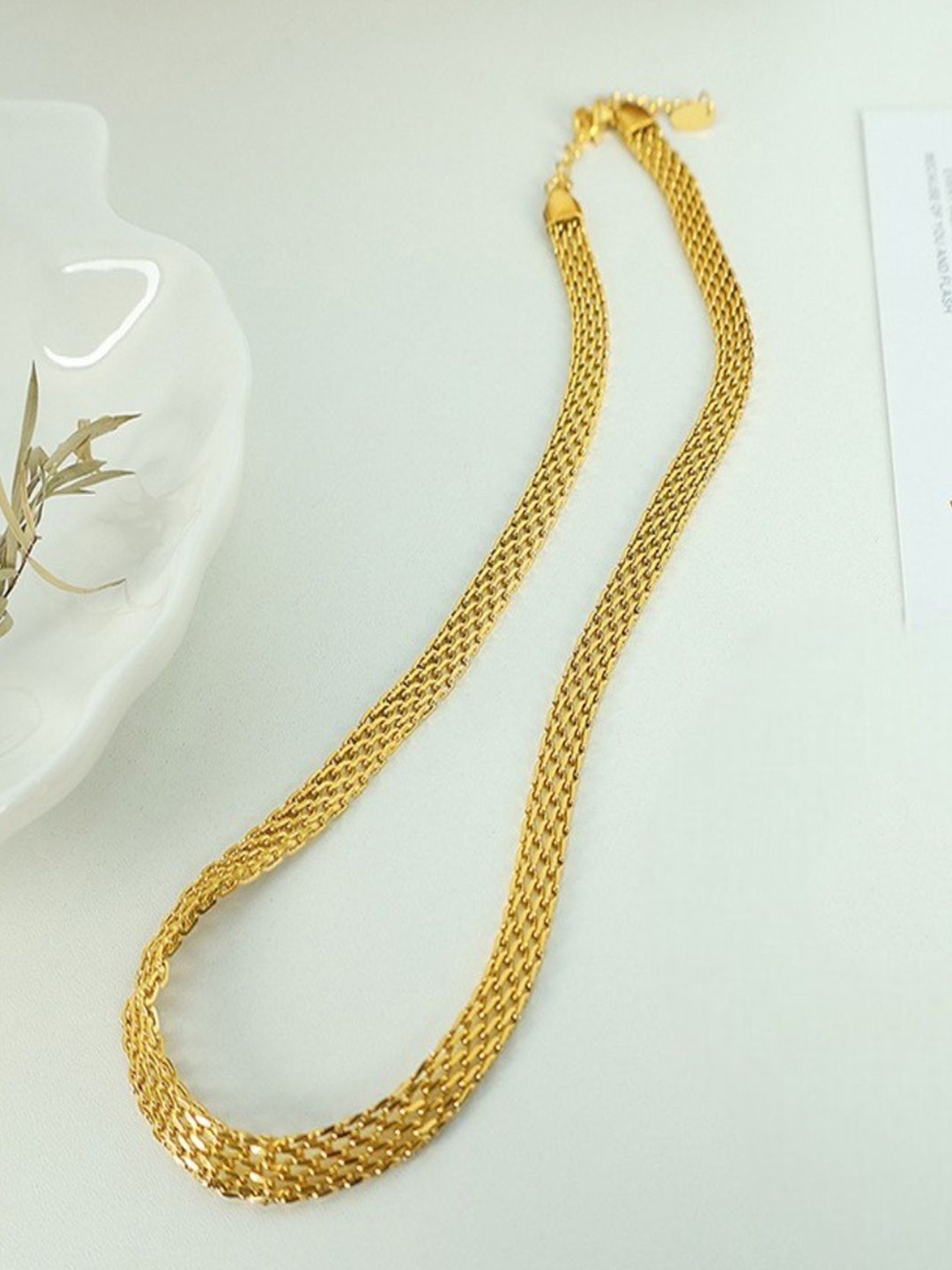 

AQUASTREET 18K Gold-Plated Mesh Chain