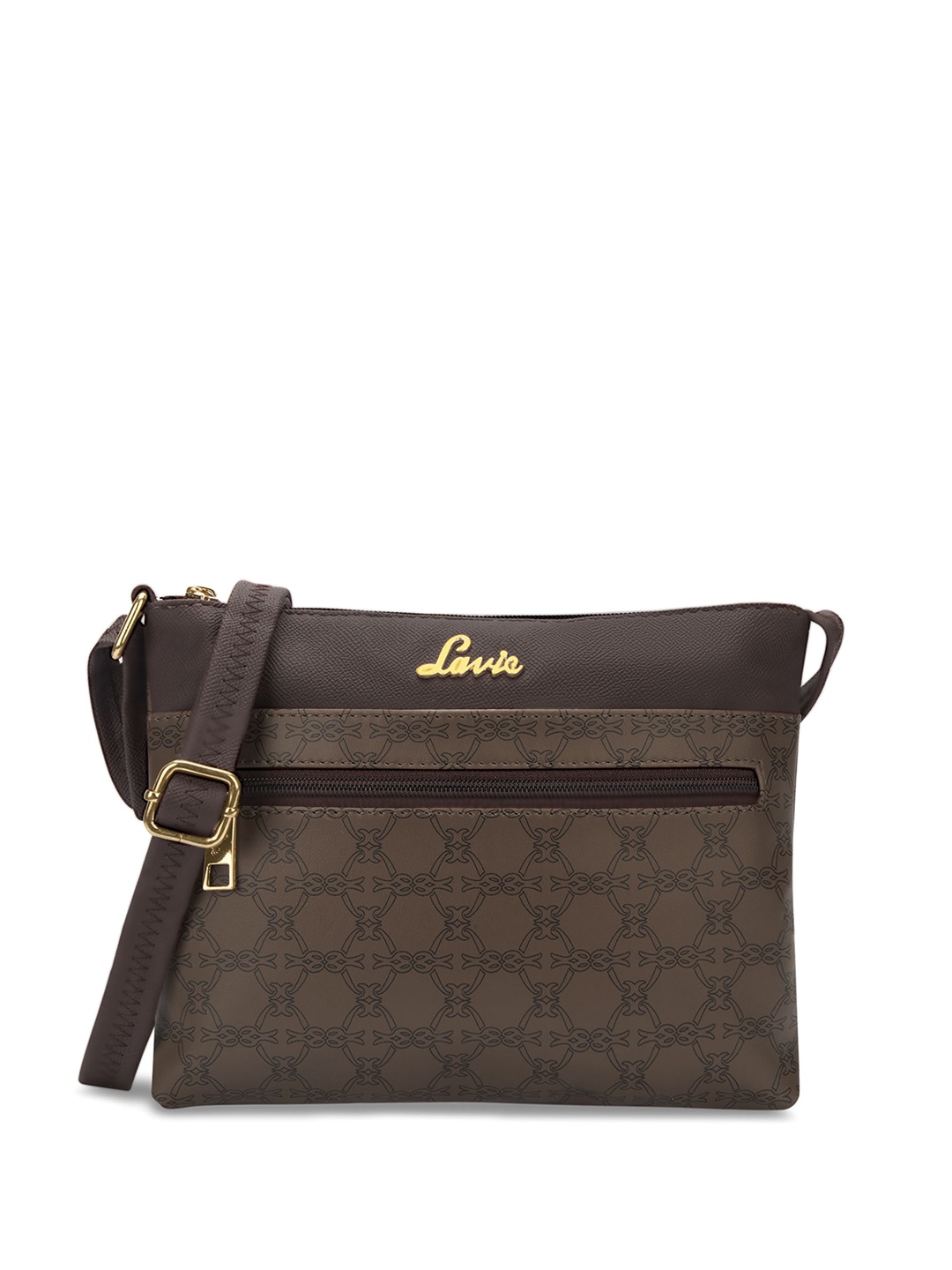 

Lavie Printed Sling Bag, Coffee brown