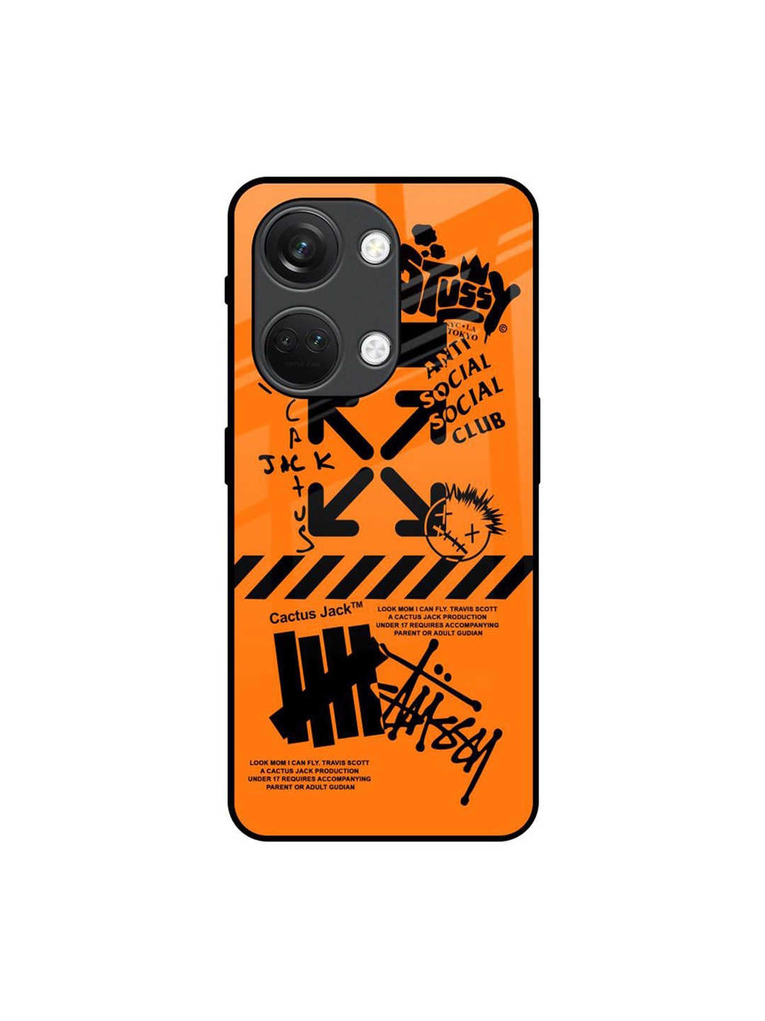 

QRIOH Typography Printed OnePlus Nord 3 5G Back Case Mobile Accessories, Orange