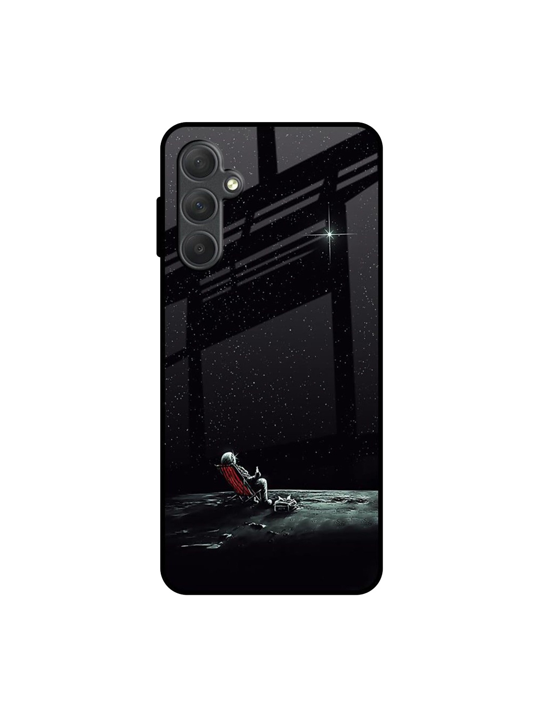 

QRIOH Quirky Printed Samsung Galaxy M54 5G Back Case Mobile Accessories, Black