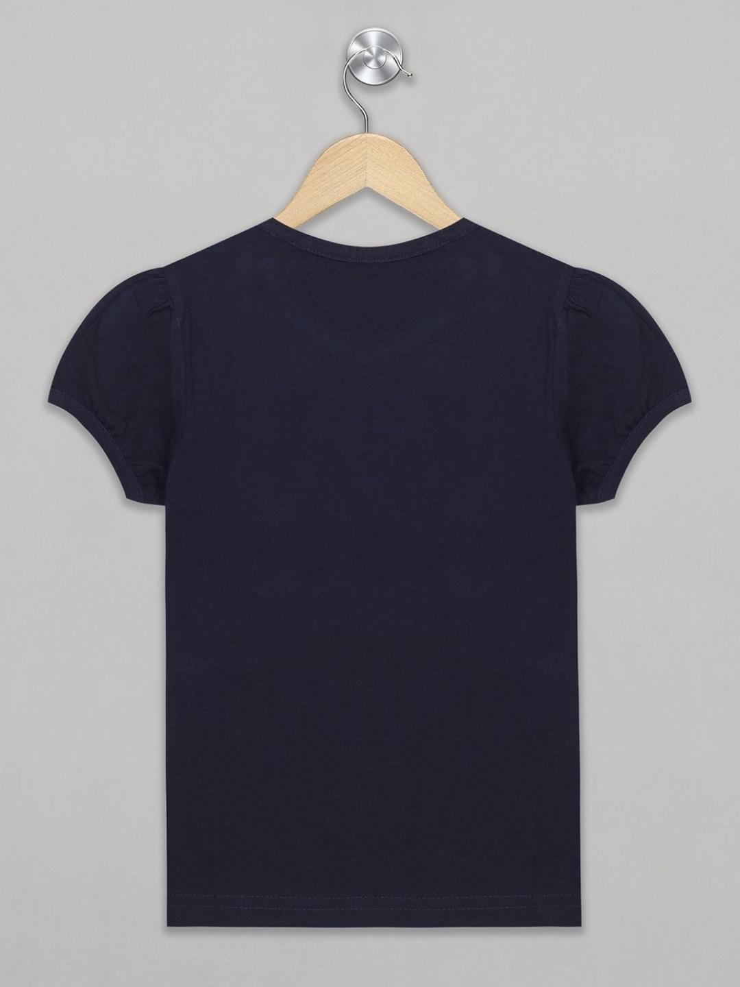 

The Sandbox Clothing Co. Girls Printed V-Neck Raw Edge T-shirt, Blue