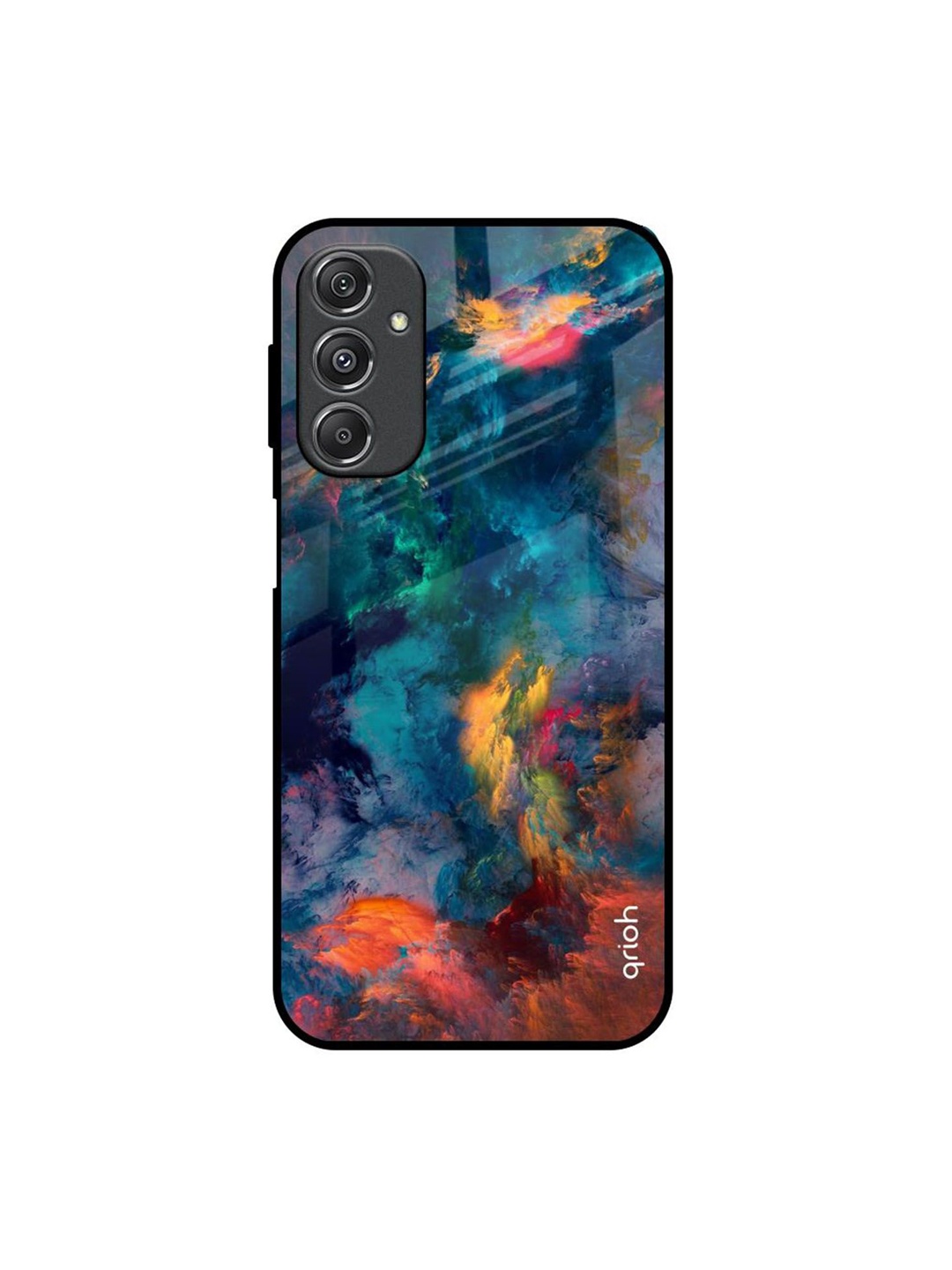 

QRIOH Quirky Printed Samsung Galaxy M34 5G Back Case Mobile Accessories, Black
