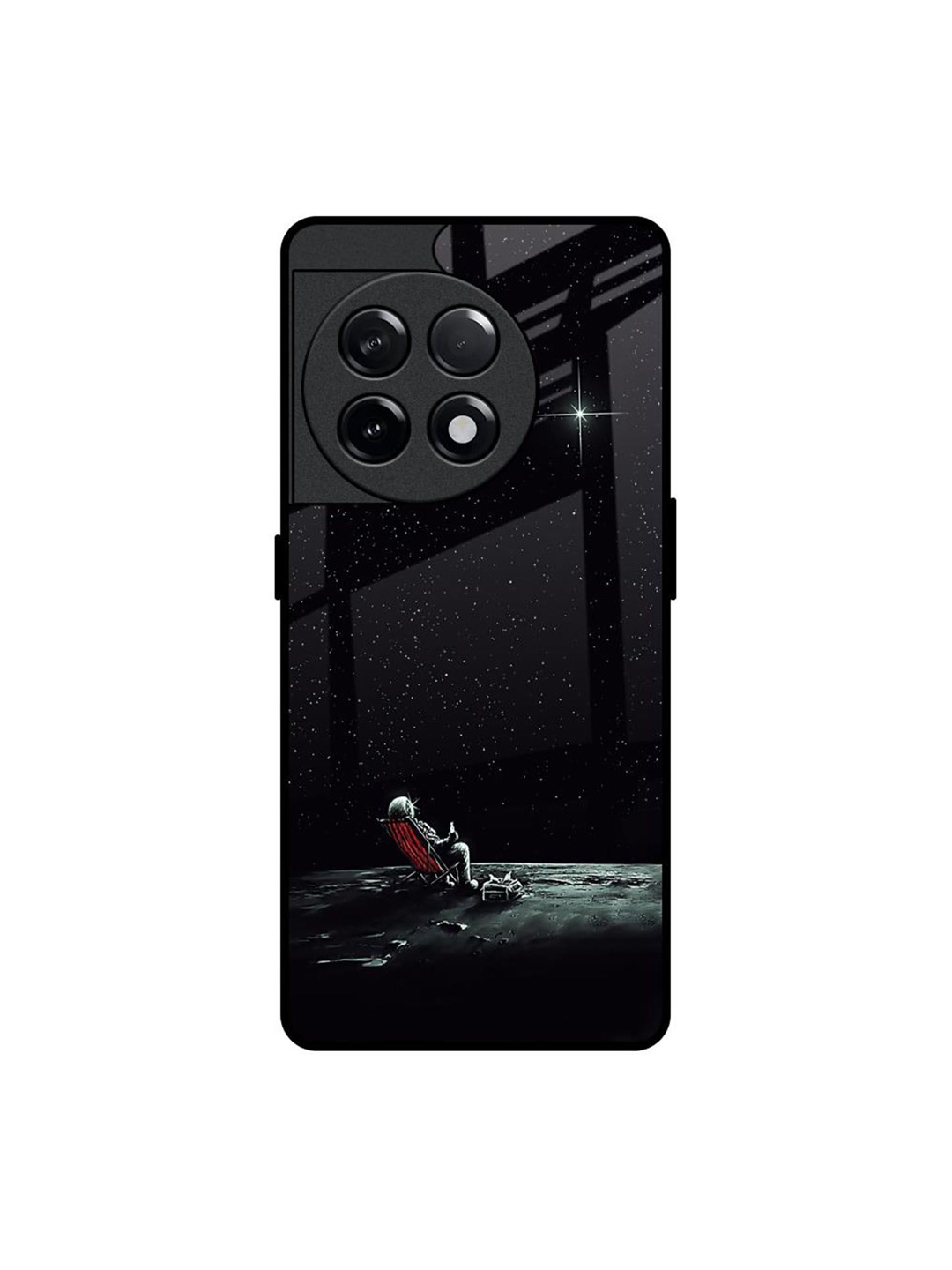 

QRIOH Quirky Printed OnePlus 11R 5G Back Case Mobile Accessories, Black