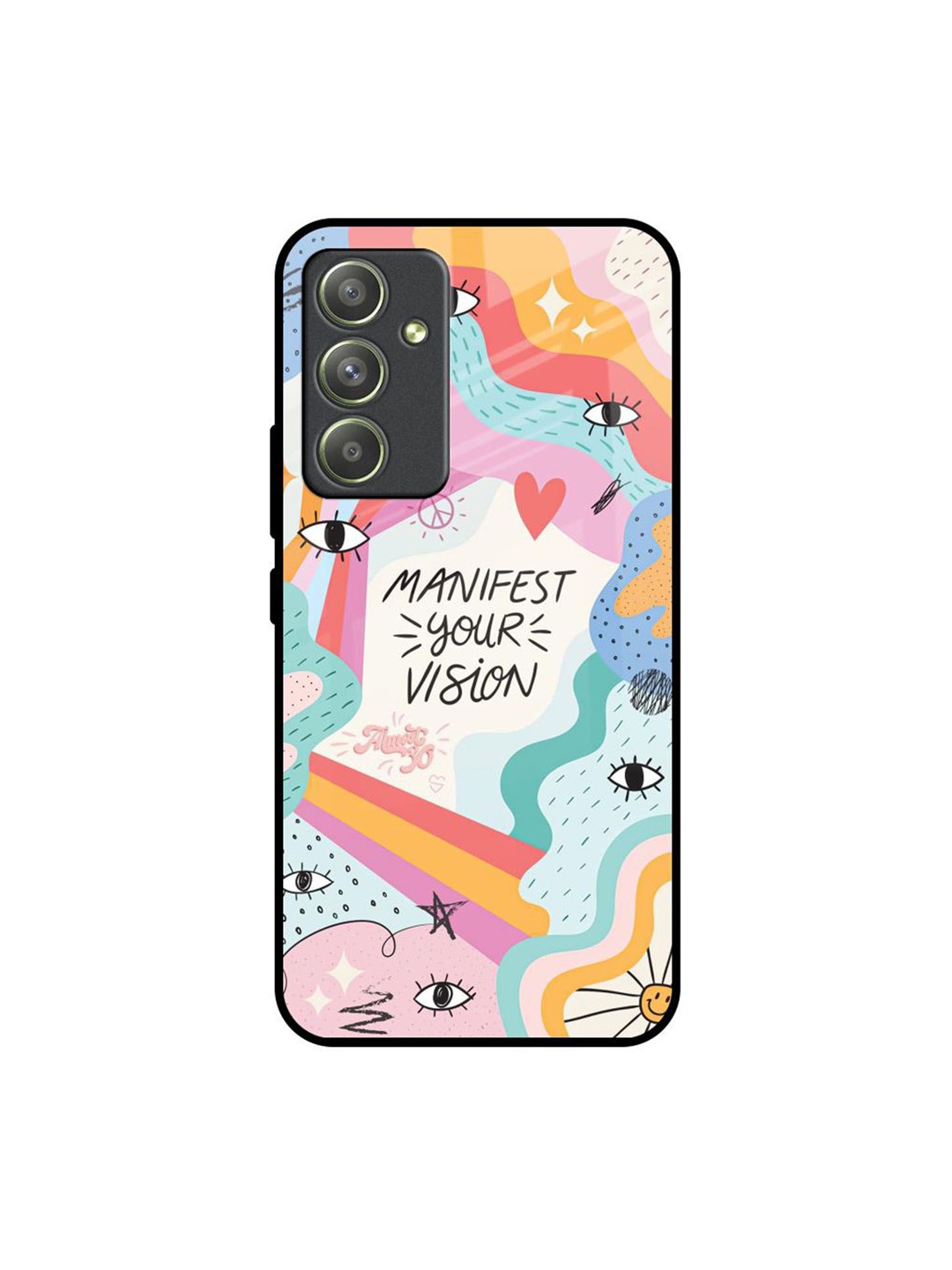 

QRIOH Typography Printed Samsung Galaxy A54 5G Back Case Mobile Accessories, White