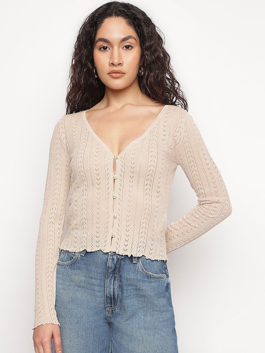 

GUESS Women Cardigan, Beige