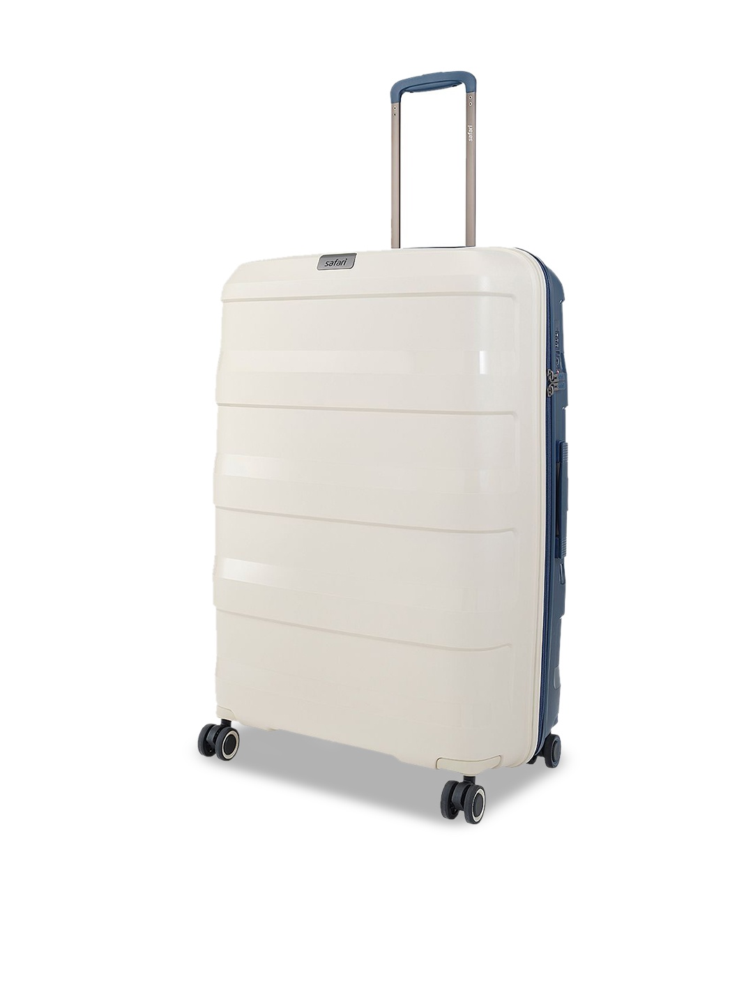 

Safari Select Aeroglide Textured Hard-Sided Large Trolley Suitcase, Off white