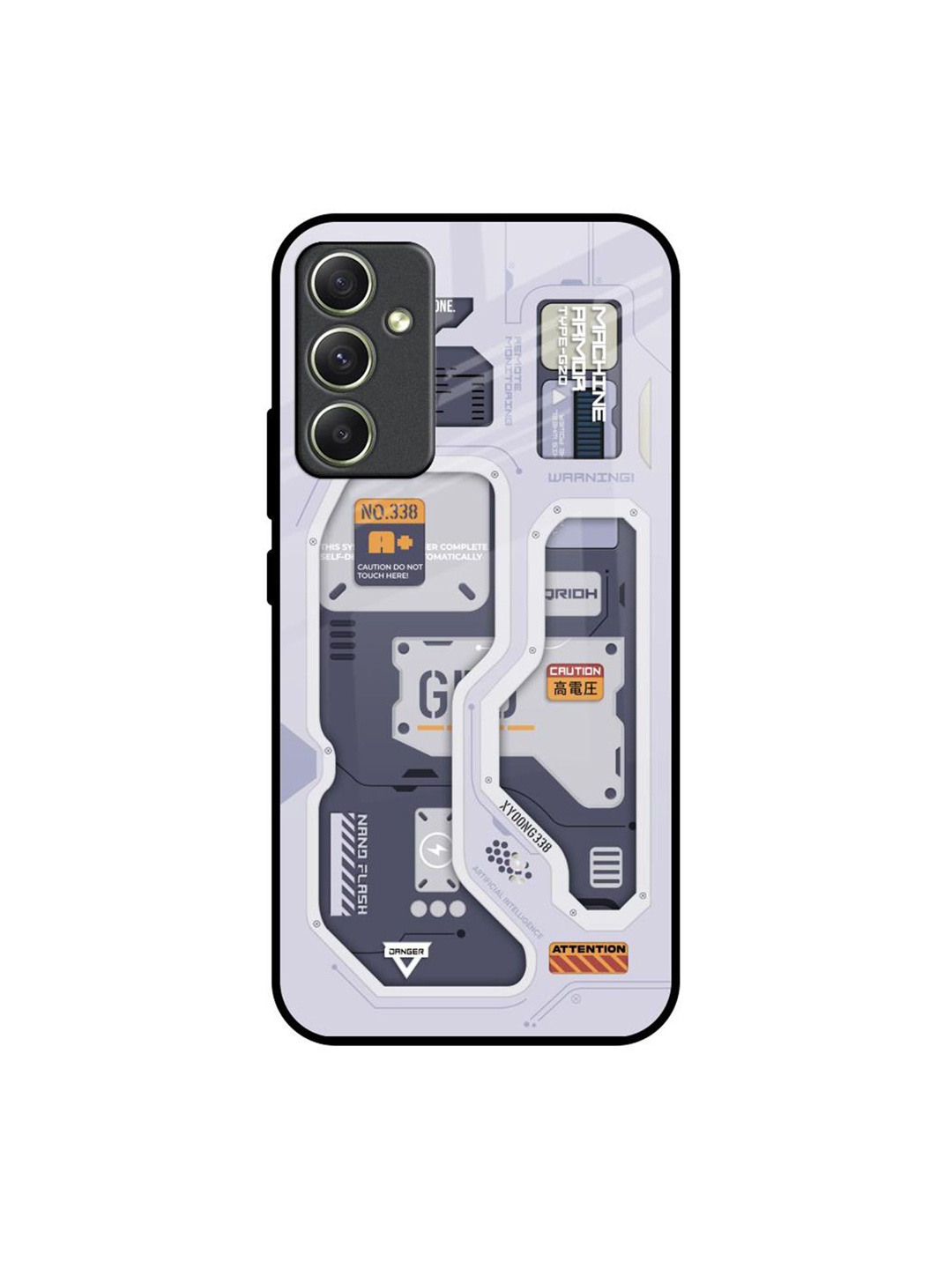 

QRIOH Typography Printed Samsung Galaxy A34 5G Back Case Mobile Accessories, Grey