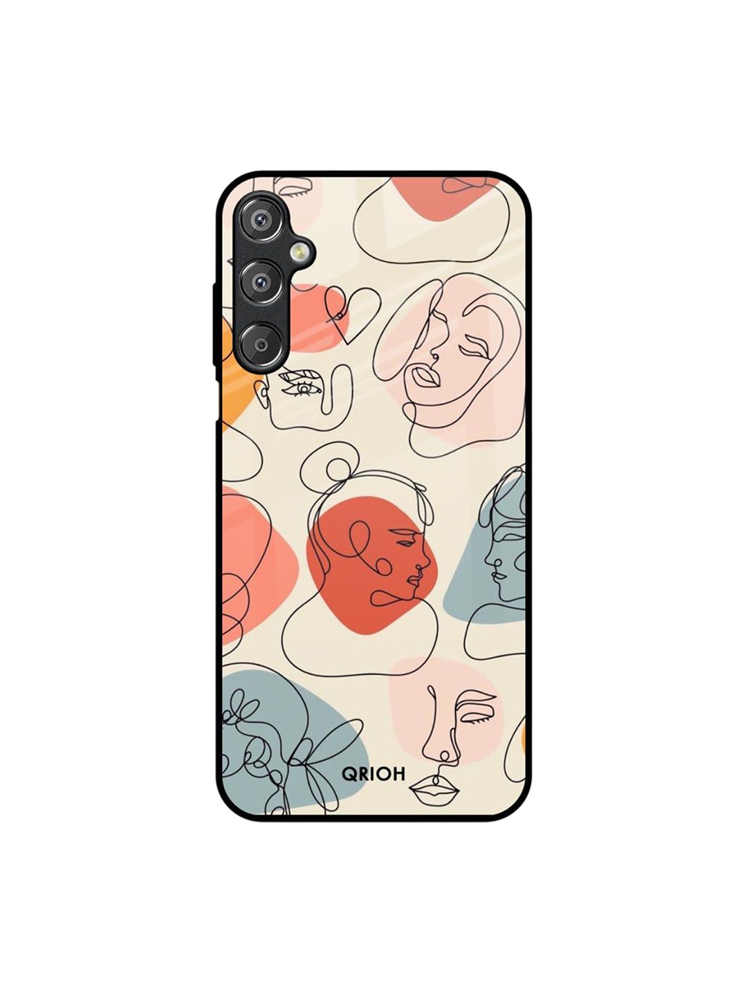 

QRIOH Quirky Printed Samsung Galaxy M15 5G Back Case Mobile Accessories, Beige