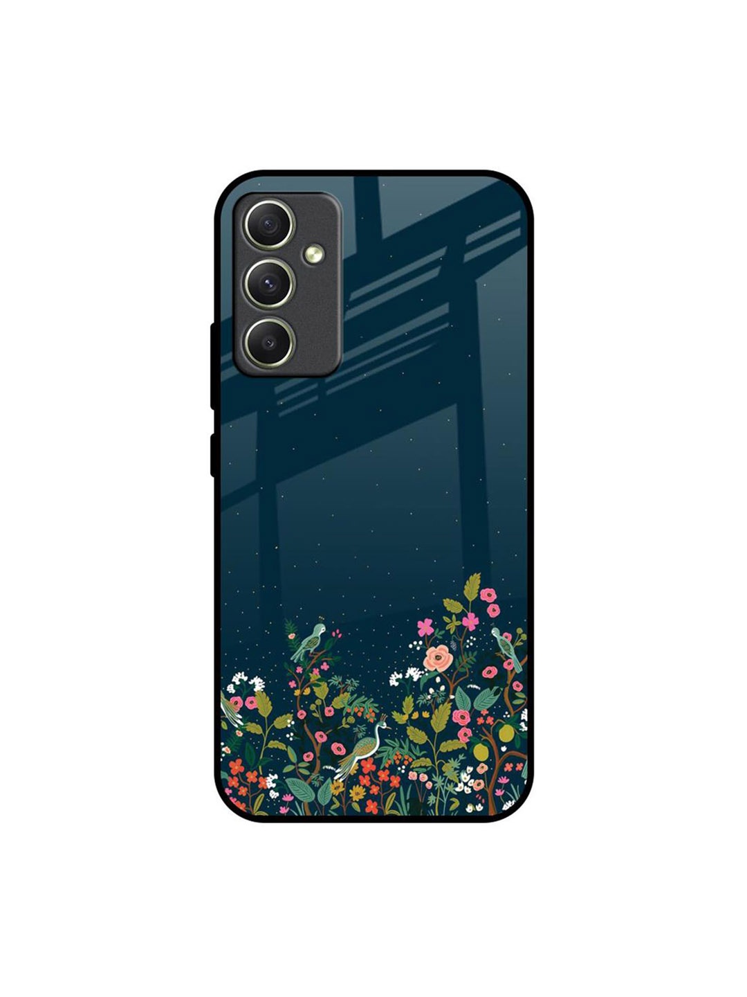 

QRIOH Floral Printed Samsung Galaxy A34 5G Back Case Mobile Accessories, Green