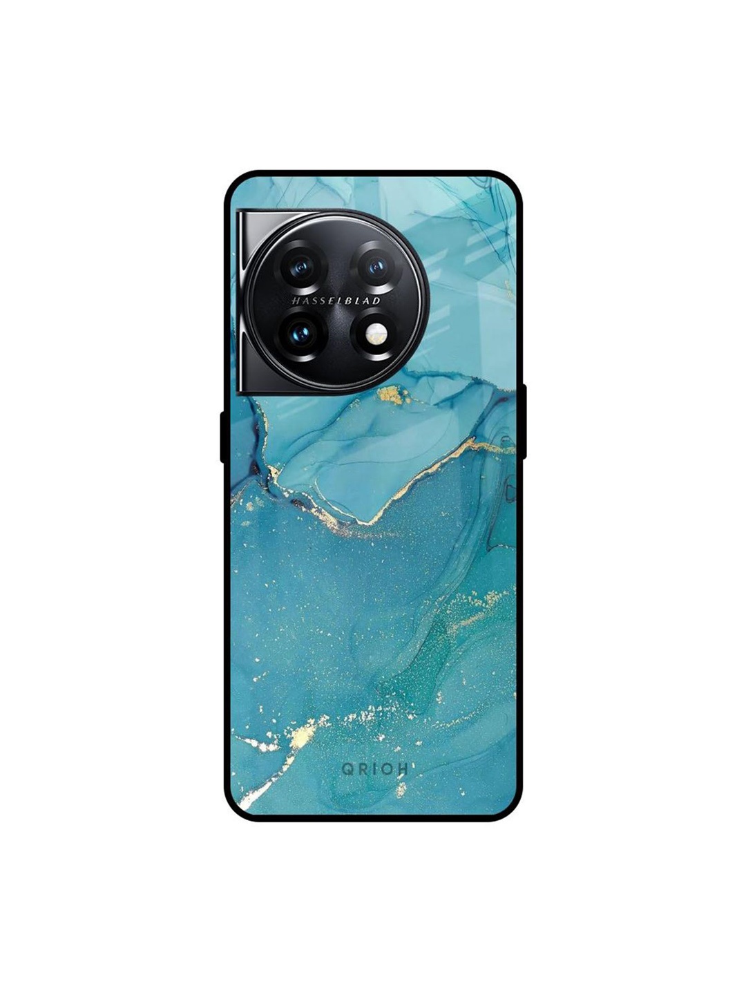

QRIOH Abstract Printed OnePlus 11 5G Back Case Mobile Accessories, Blue