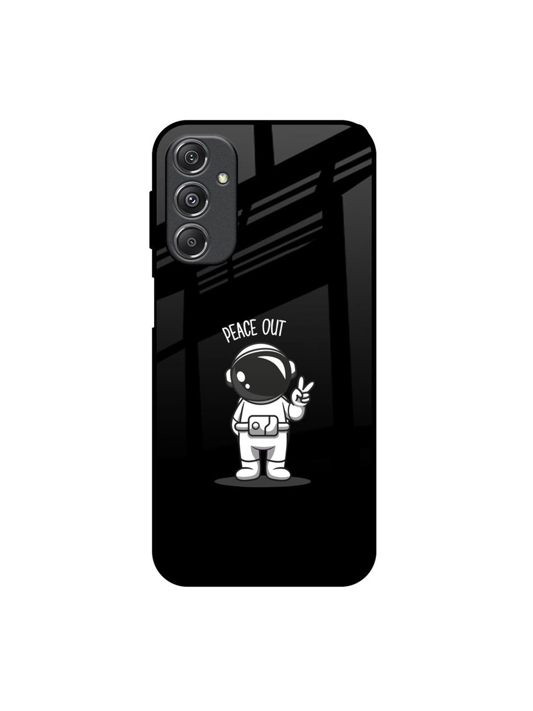 

QRIOH Quirky Printed Samsung Galaxy M34 5G Back Case Mobile Accessories, Black