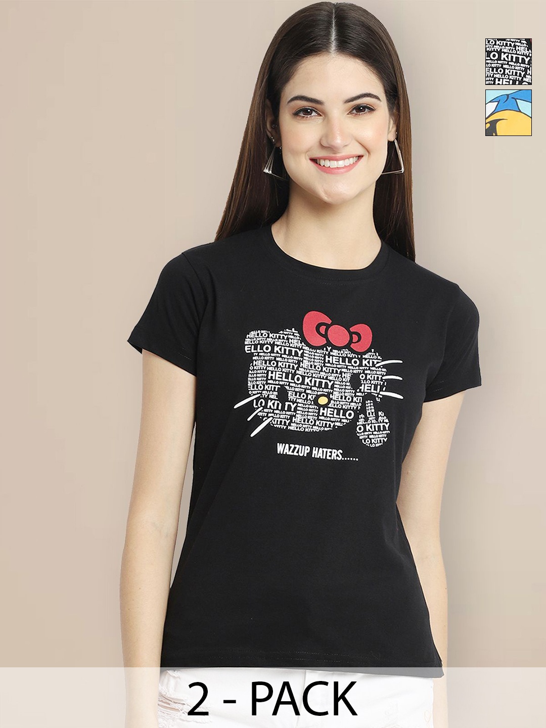 

Metronaut Women Typography 2 Printed T-shirt, Multi