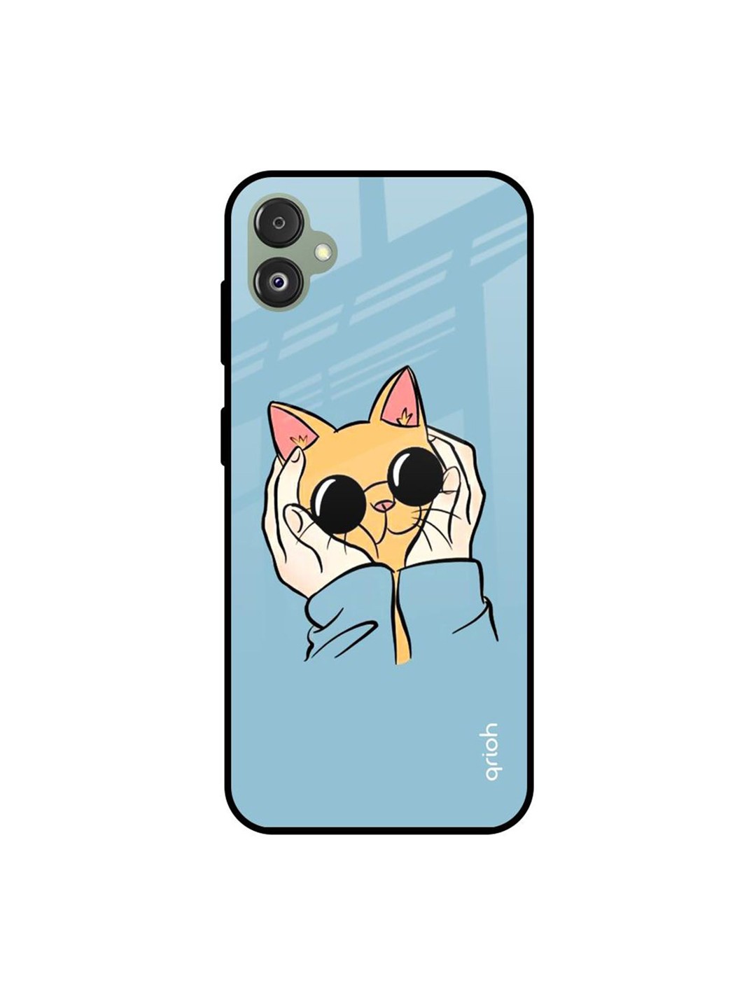 

QRIOH Quirky Printed Samsung Galaxy F14 5G Back Case Mobile Accessories, Blue