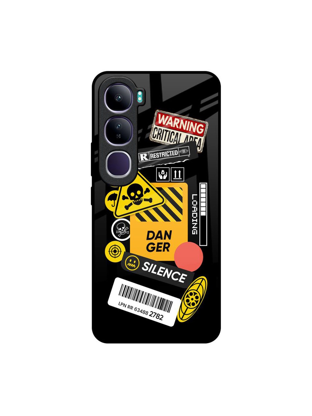 

QRIOH Typography Printed Vivo Y300 5G Back Case Mobile Accessories, Black