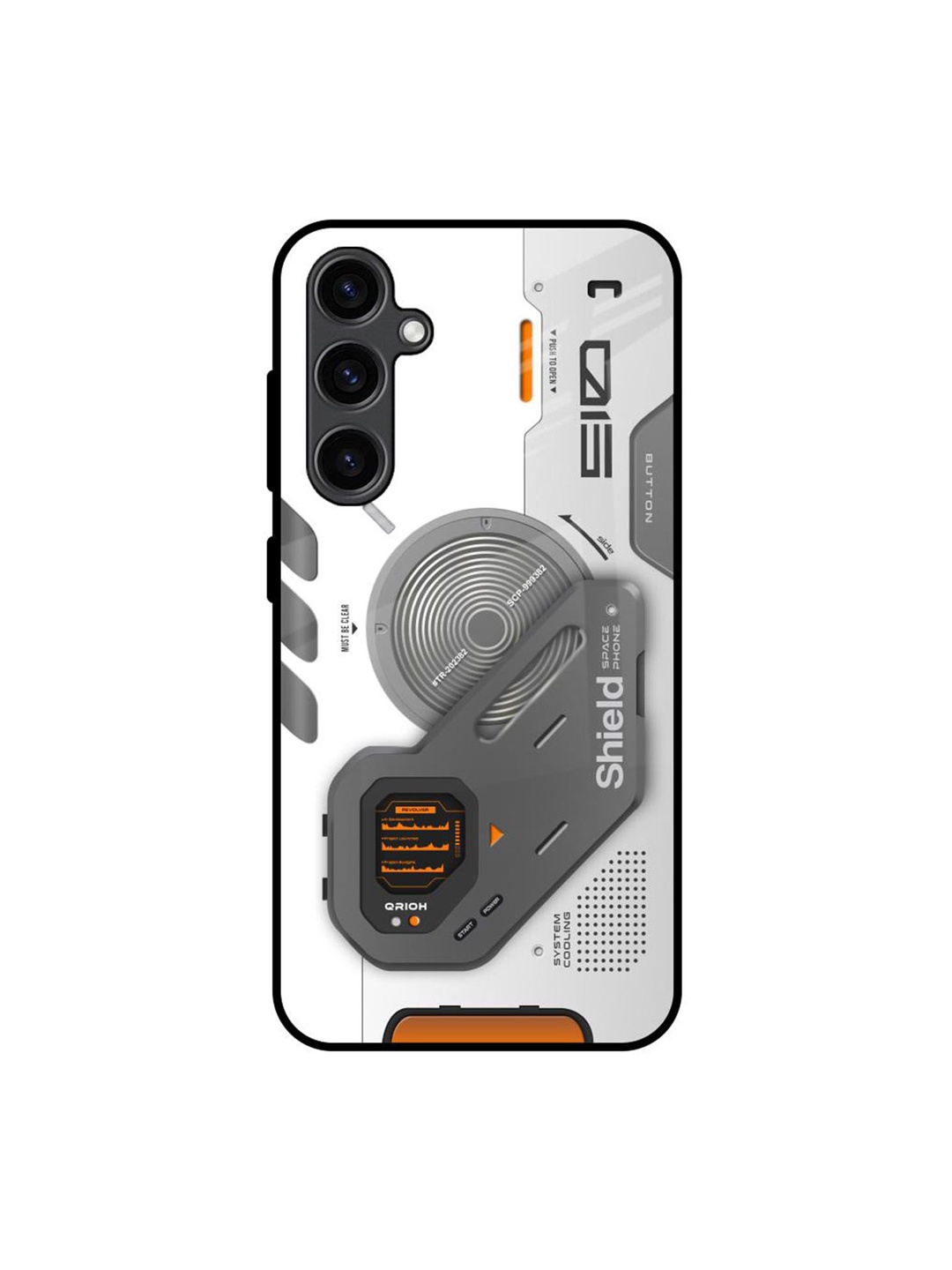 

QRIOH Typography Printed Samsung Galaxy S23 FE 5G Back Case Mobile Accessories, Grey