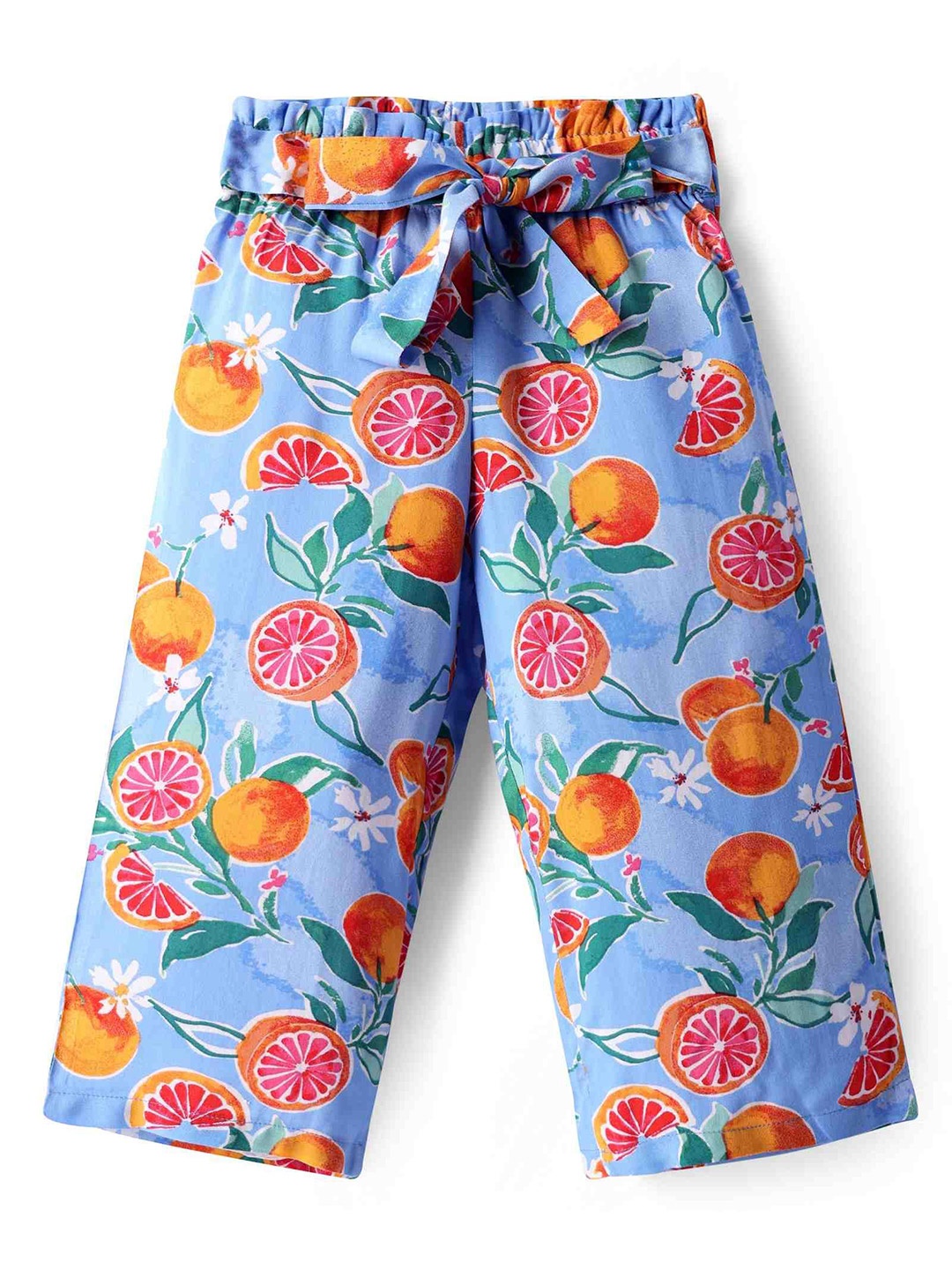 

CrayonFlakes Girls Printed Palazzos, Blue
