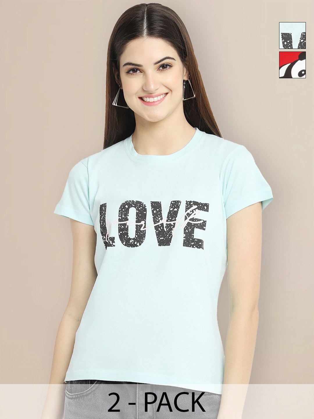 

Metronaut Women Typography 2 Printed T-shirt, Multi