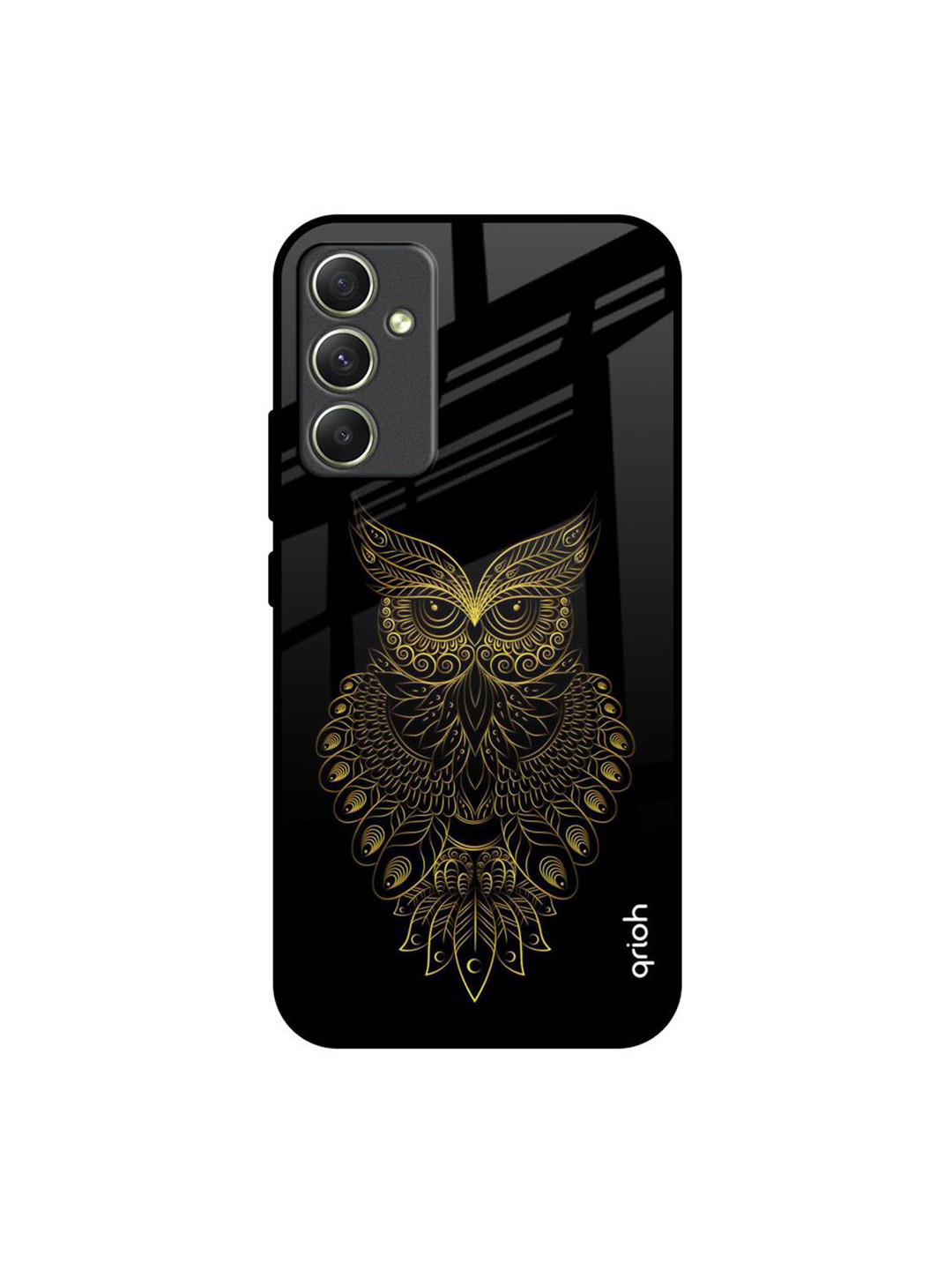 

QRIOH Quirky Printed Samsung Galaxy A34 5G Back Case Mobile Accessories, Black