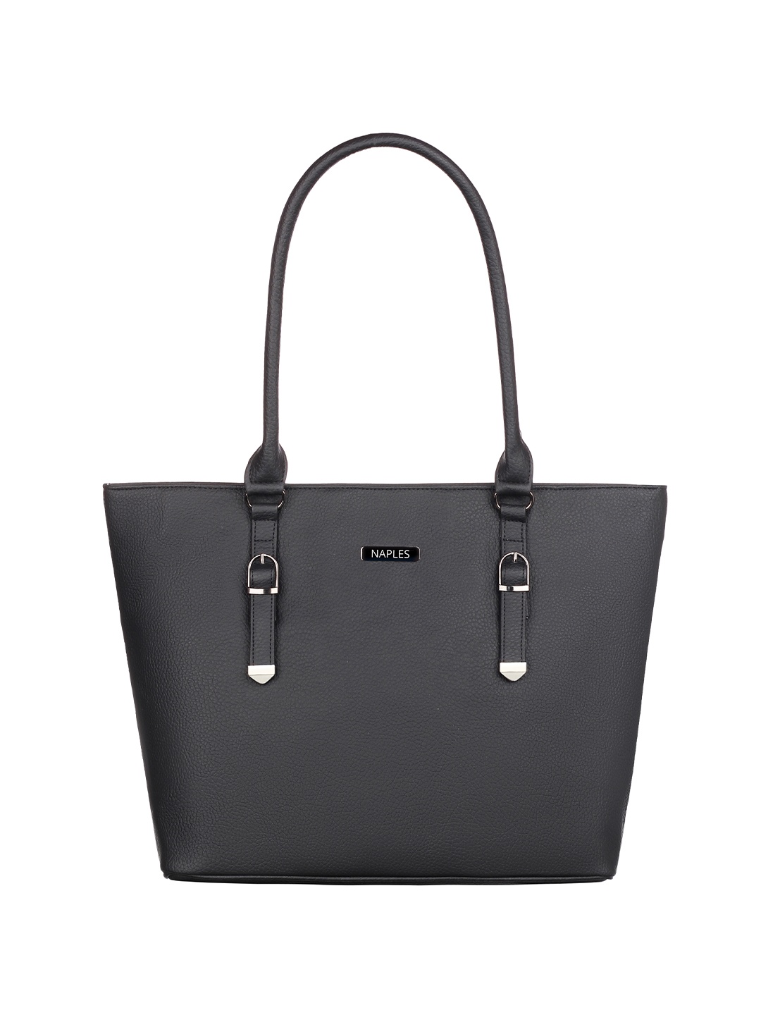 

Naples PU Structured Shoulder Bag, Black