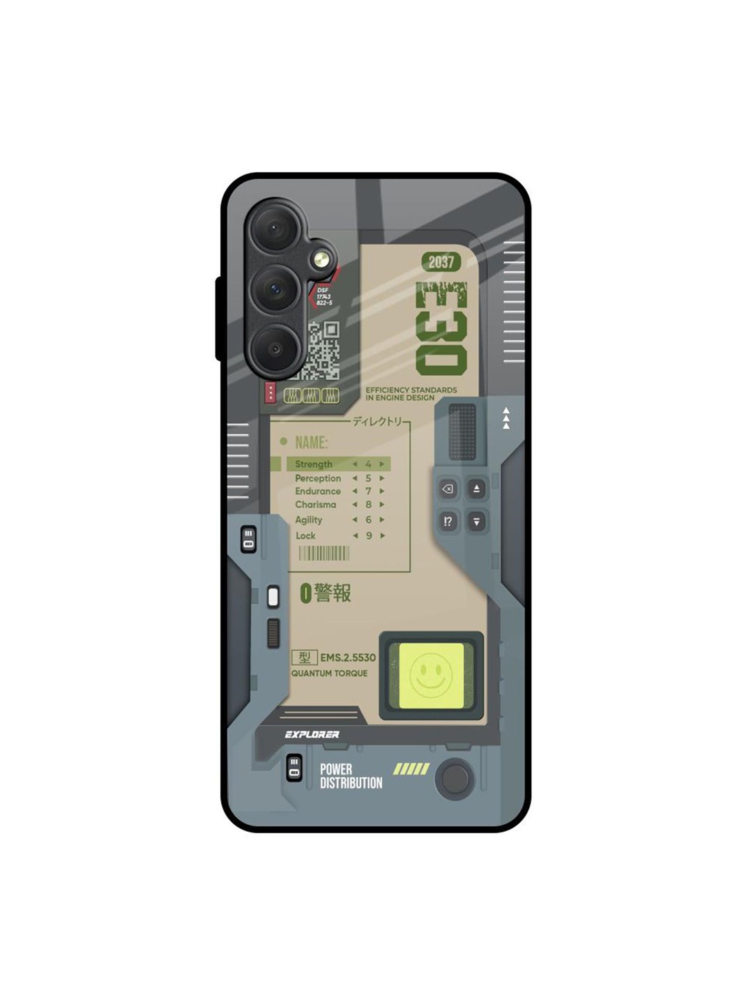 

QRIOH Typography Printed Samsung Galaxy M54 5G Back Case Mobile Accessories, Grey