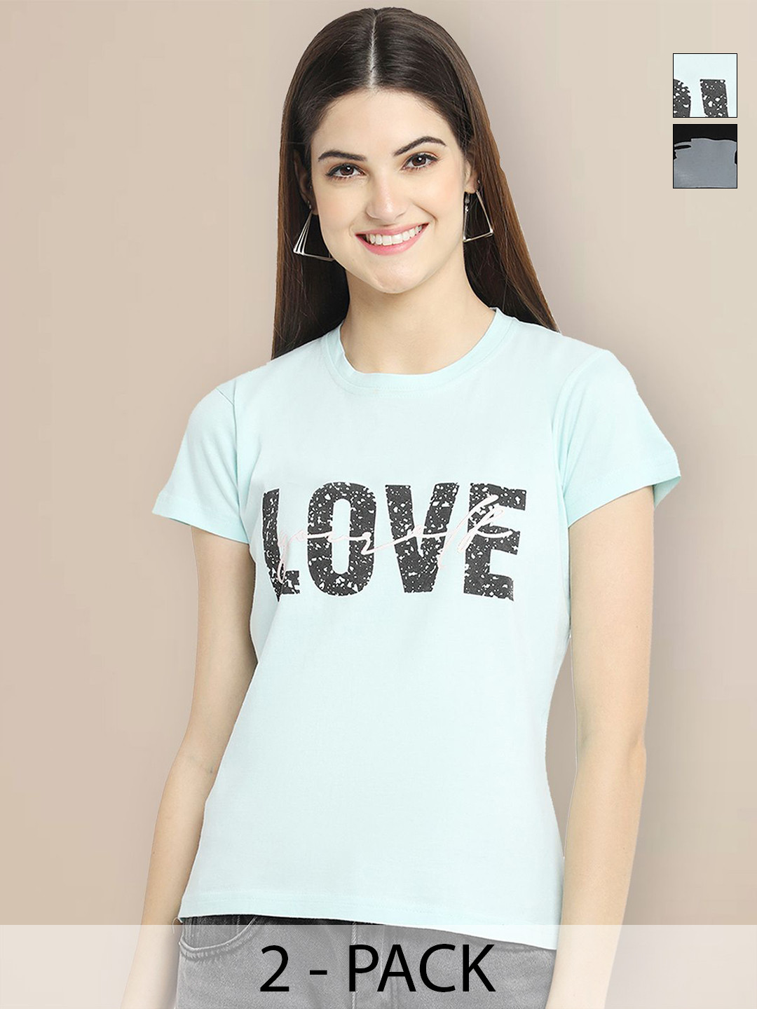 

Metronaut Women Typography 2 Printed T-shirt, Multi
