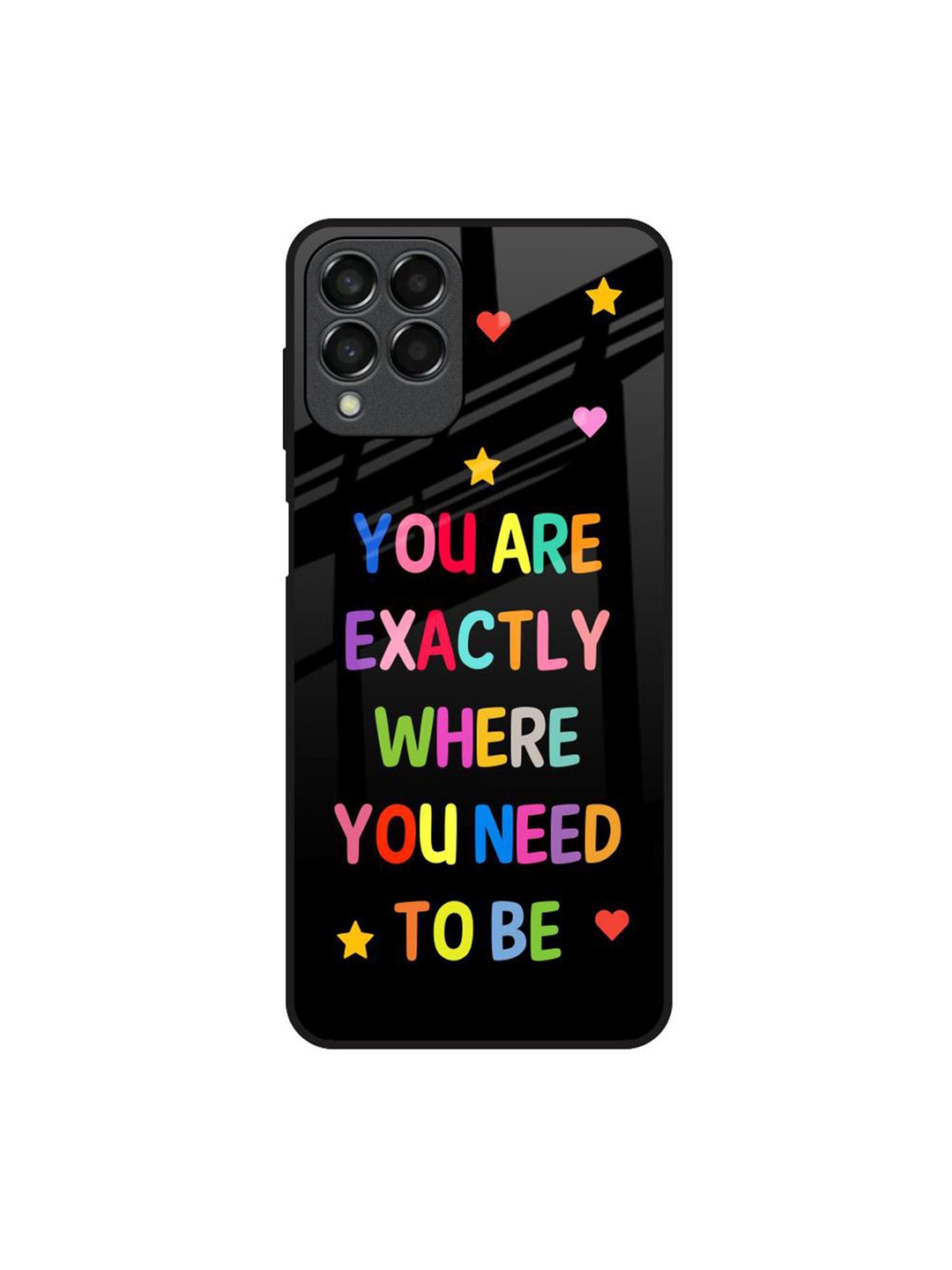 

QRIOH Typography Printed Samsung Galaxy M33 5G Back Case Mobile Accessories, Black