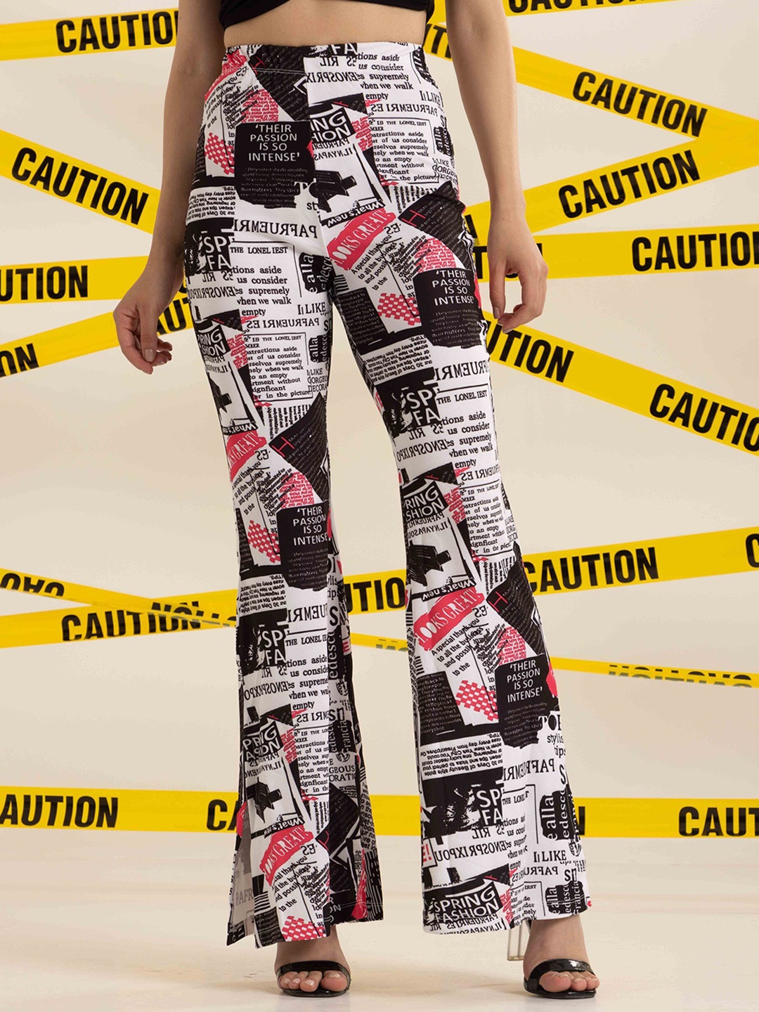 

BAESD Women Printed Original Straight Fit Trousers, Multi