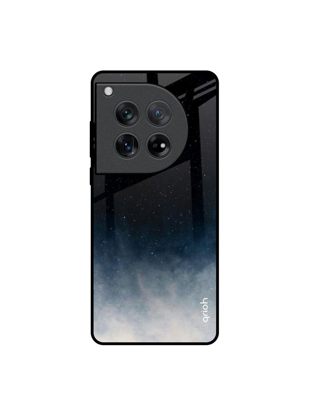 

QRIOH Abstract Printed Oneplus 12 Back Case Mobile Accessories, Black