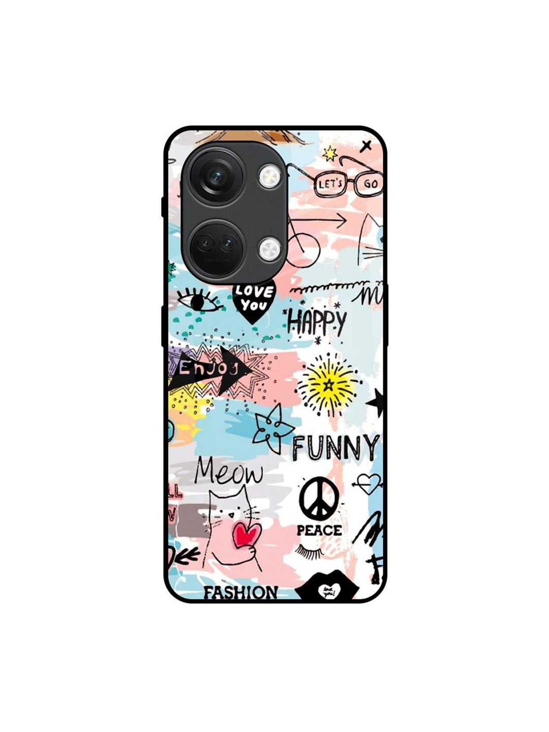 

QRIOH Typography Printed OnePlus Nord 3 5G Back Case Mobile Accessories, White