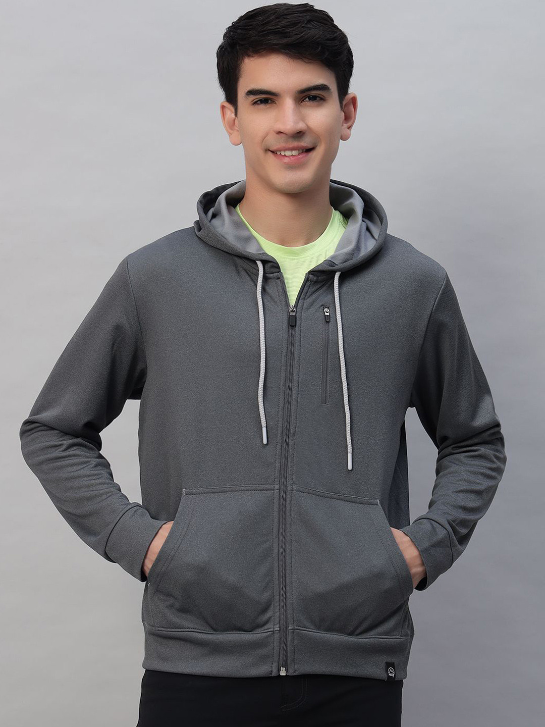 

Reccy Men Lightweight Outdoor Sporty Jacket, Grey melange