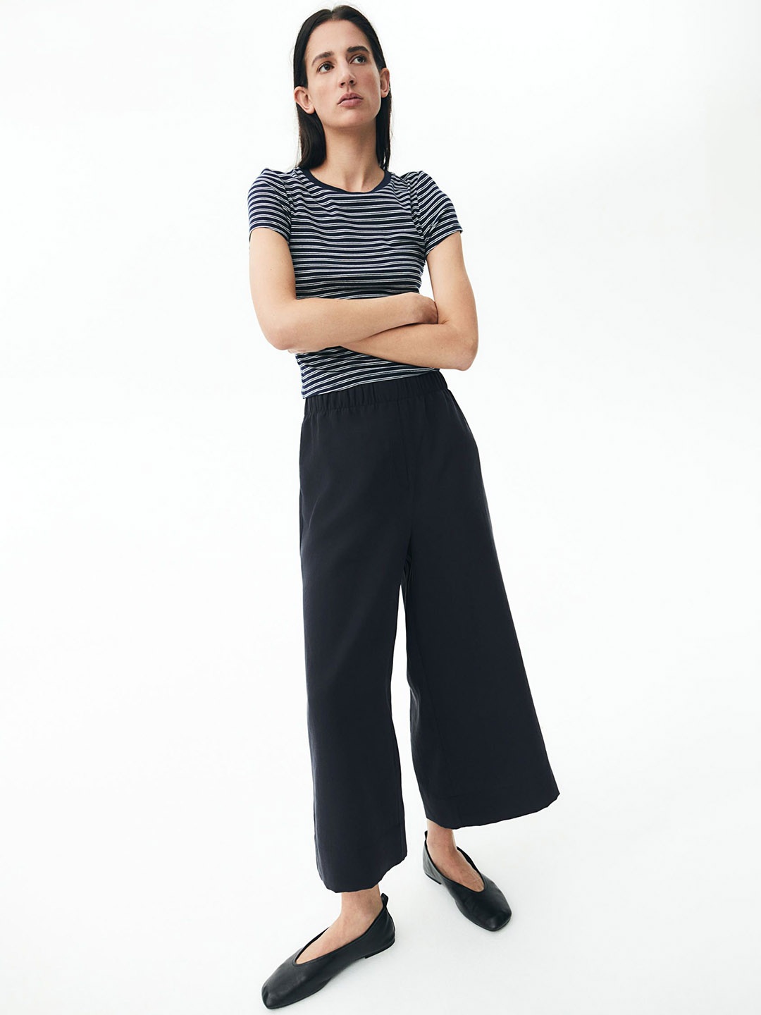 

H&M Women Wide Culottes, Blue