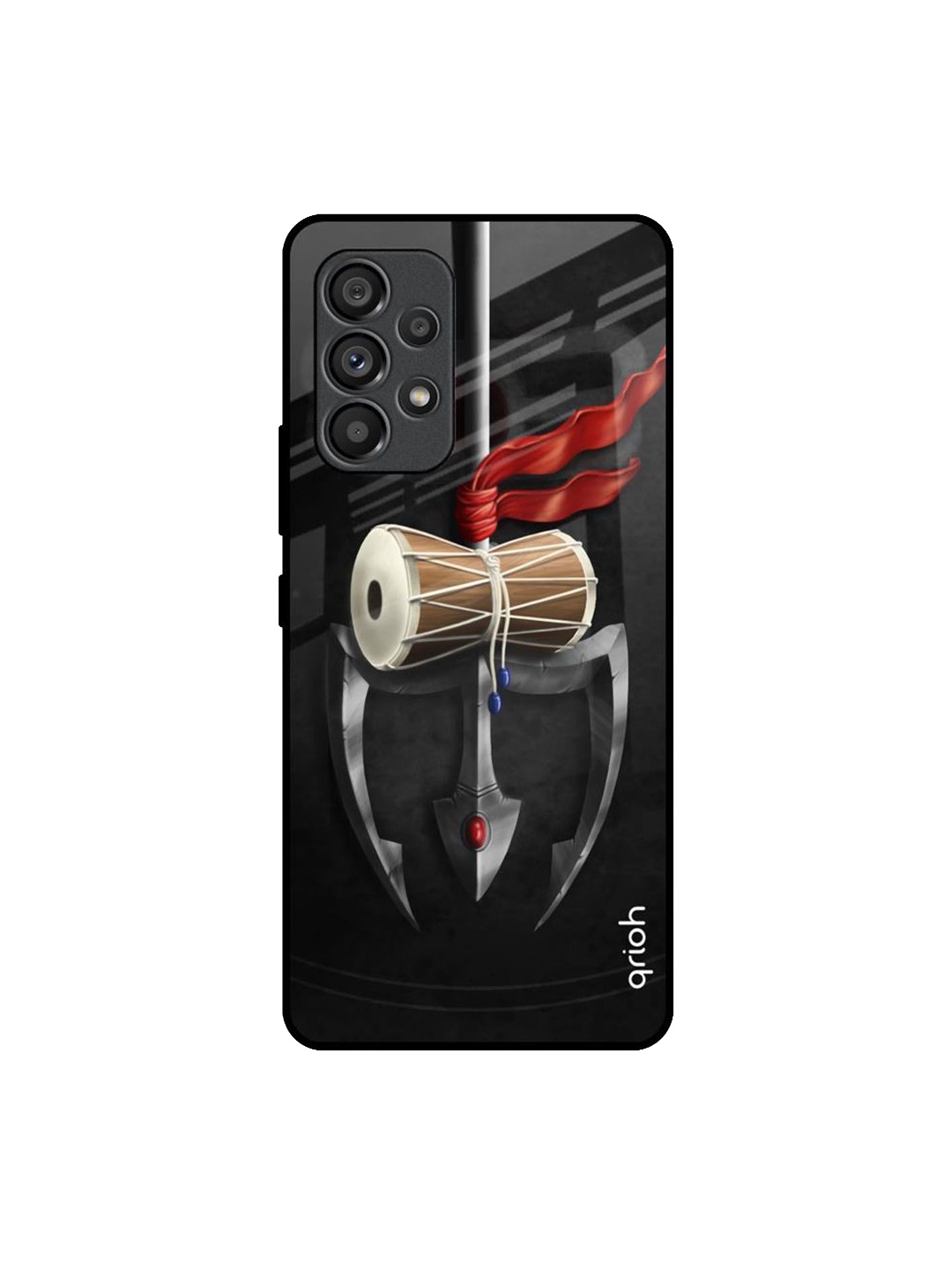 

QRIOH Quirky Printed Samsung Galaxy A53 5G Back Case Mobile Accessories, Black