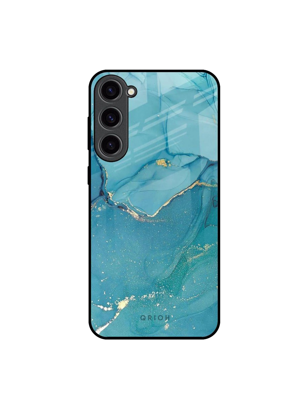 

QRIOH Abstract Printed Samsung Galaxy S23 Plus 5G Back Case Mobile Accessories, Blue