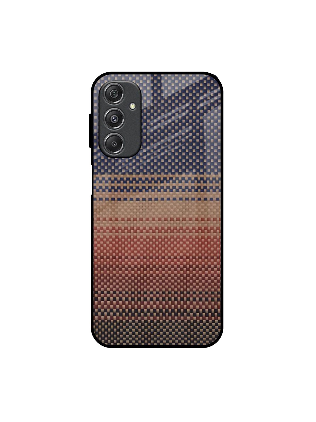 

QRIOH Abstract Printed Samsung Galaxy M34 5G Back Case Mobile Accessories, Navy blue