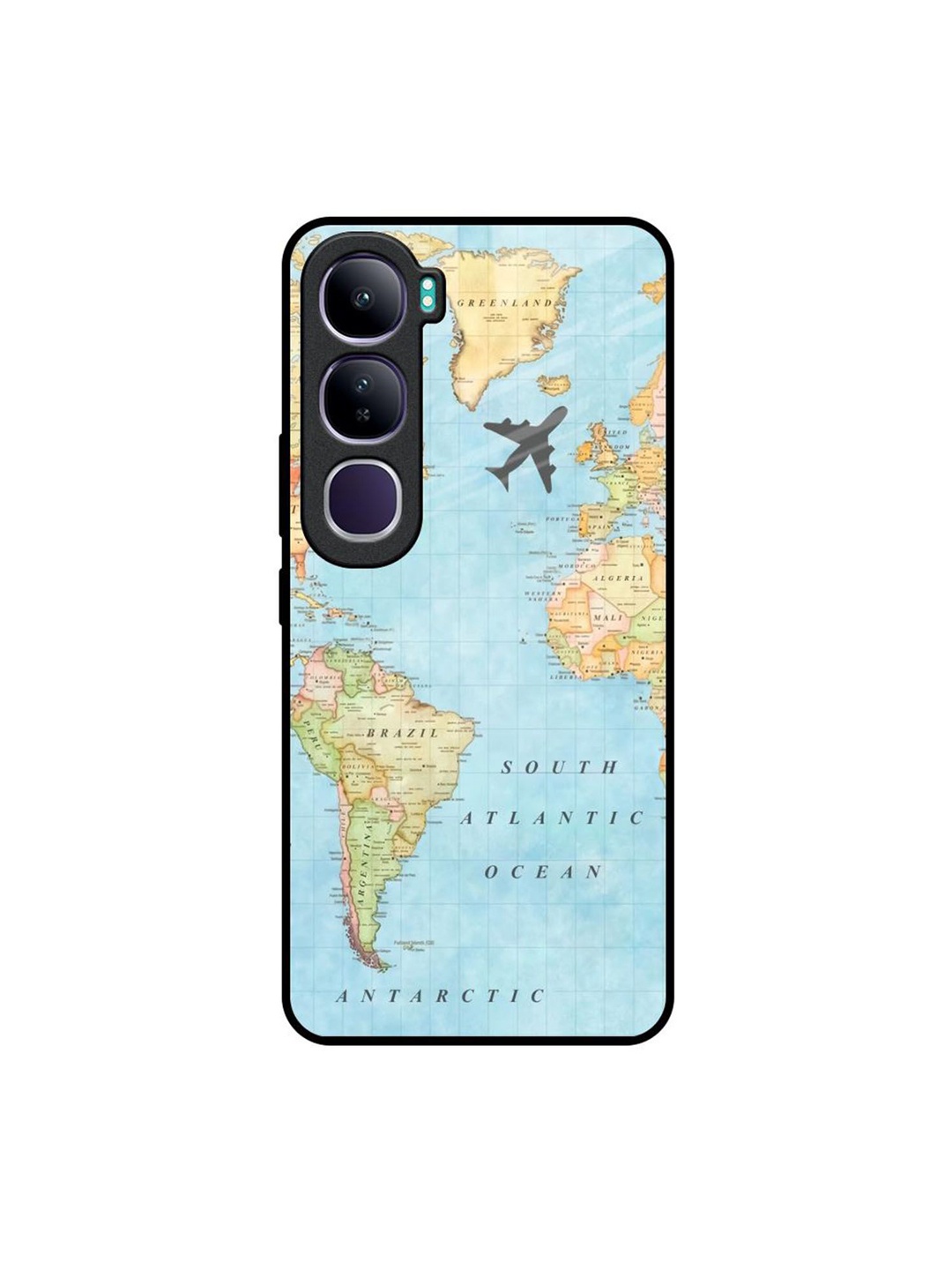 

QRIOH Typography Printed Vivo Y300 5G Back Case Mobile Accessories, Blue