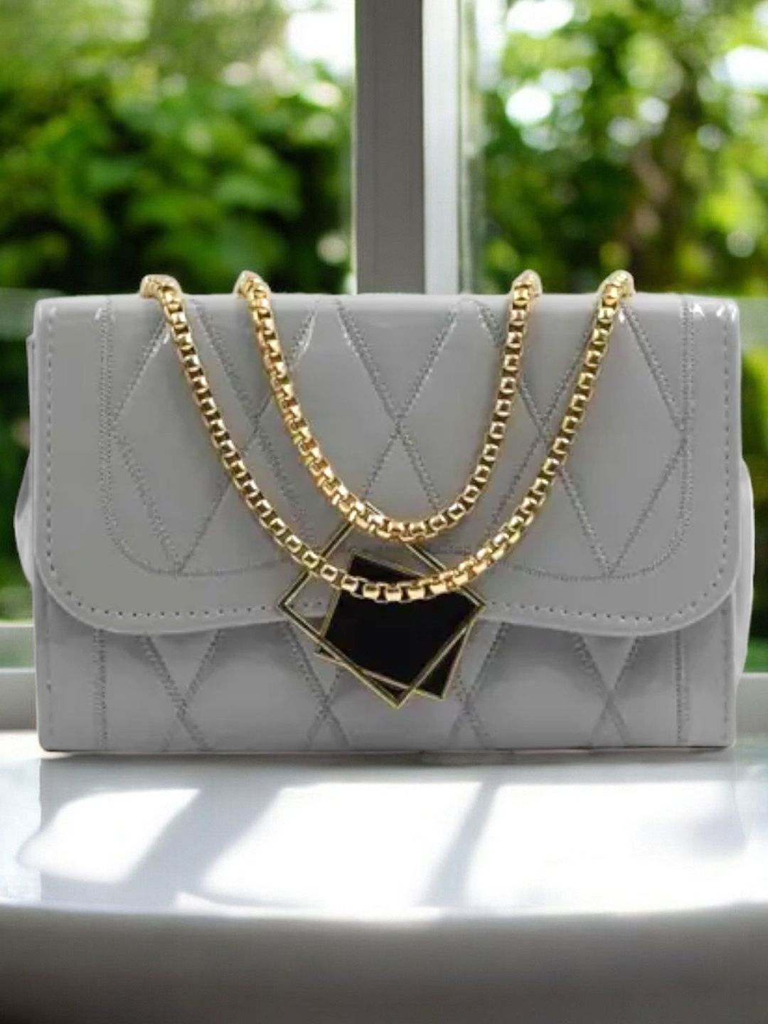 

CLARIS JAMES PU Sling Bag, Grey