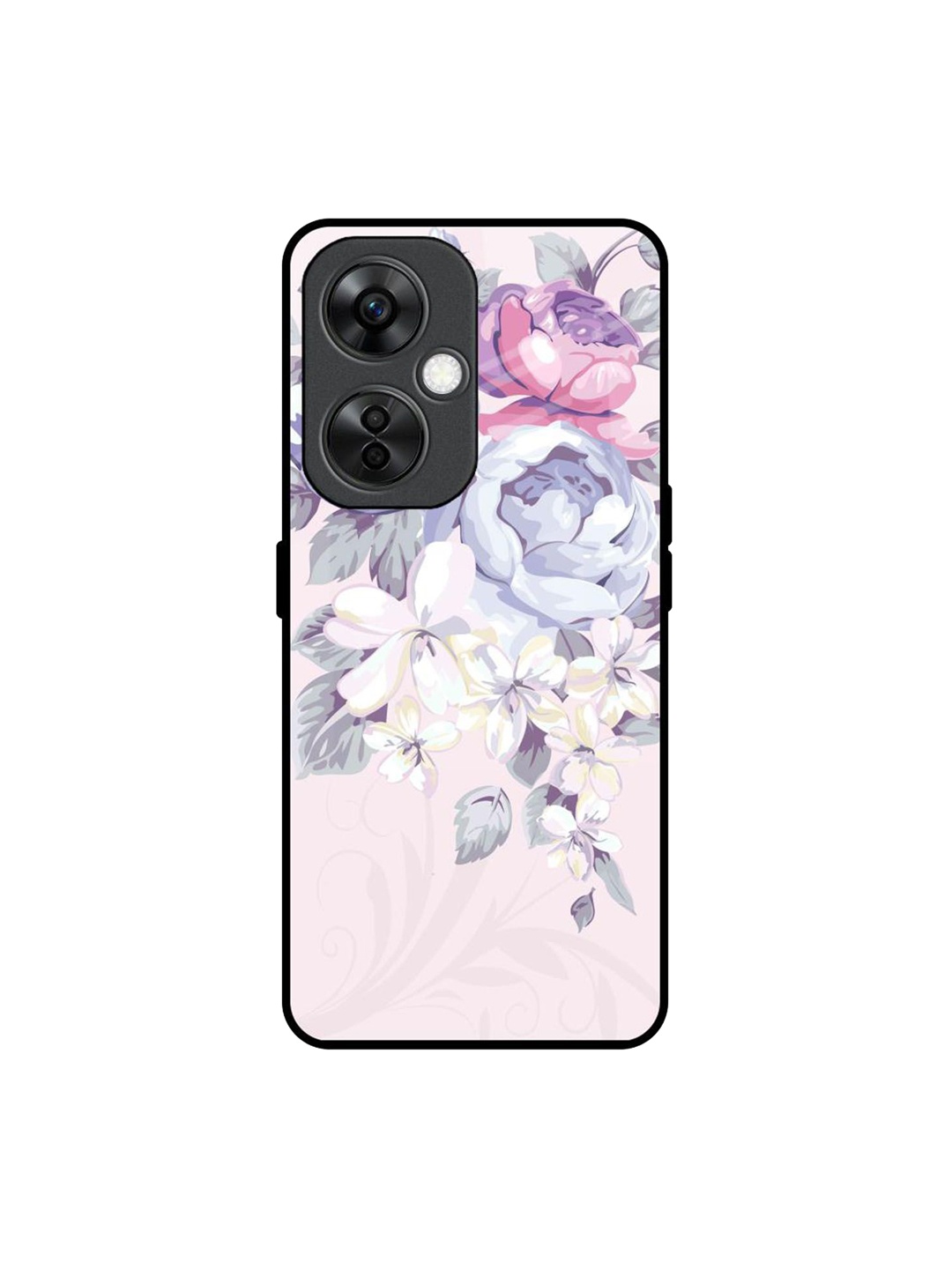 

QRIOH Floral Printed OnePlus Nord CE 3 Lite 5G Back Case Mobile Accessories, Pink