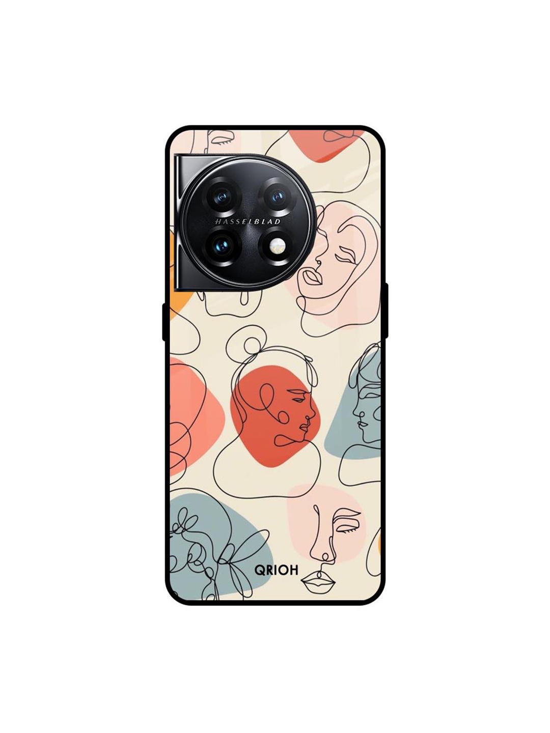 

QRIOH Quirky Printed OnePlus 11 5G Back Case Mobile Accessories, Beige