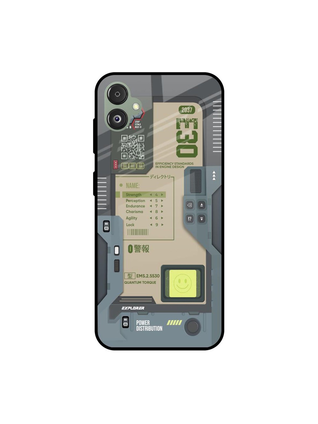 

QRIOH Typography Printed Samsung Galaxy F14 5G Back Case Mobile Accessories, Grey