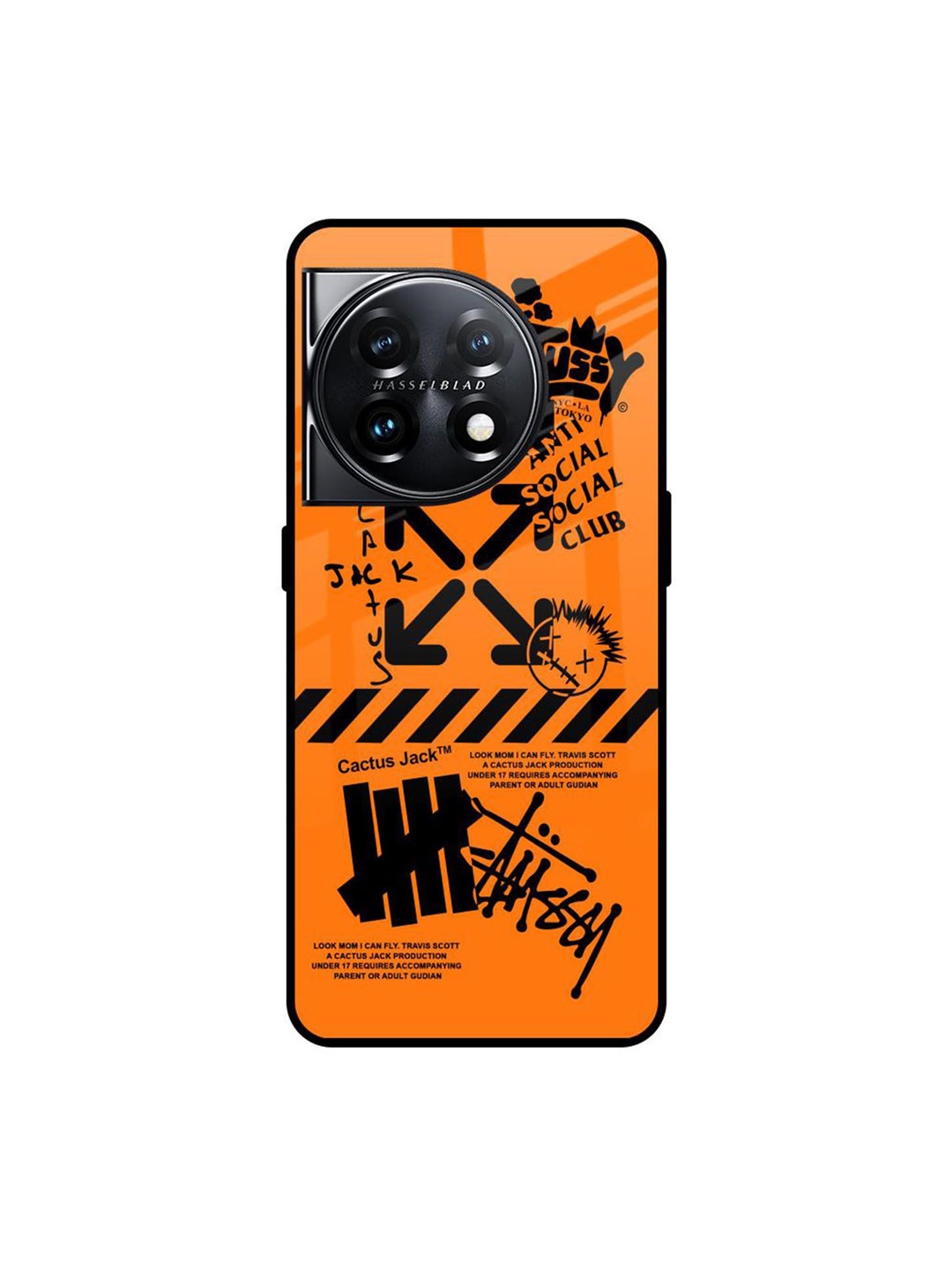 

QRIOH Typography Printed OnePlus 11 5G Back Case Mobile Accessories, Orange