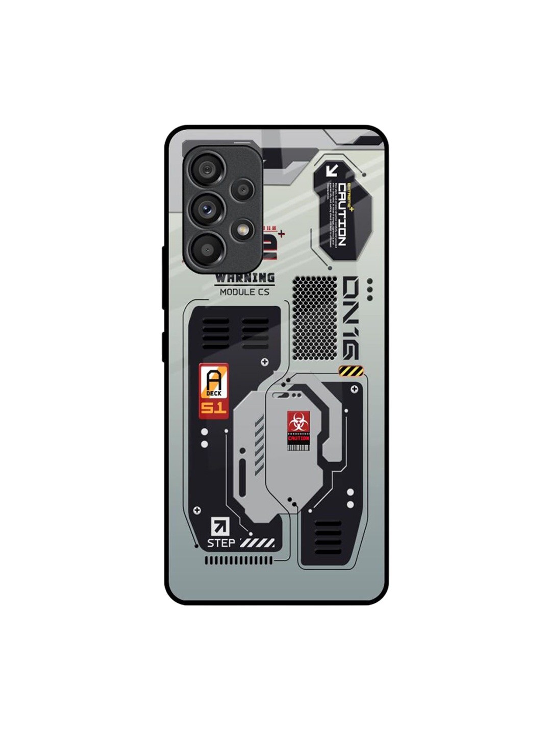 

QRIOH Typography Printed Samsung Galaxy A53 5G Back Case Mobile Accessories, Grey