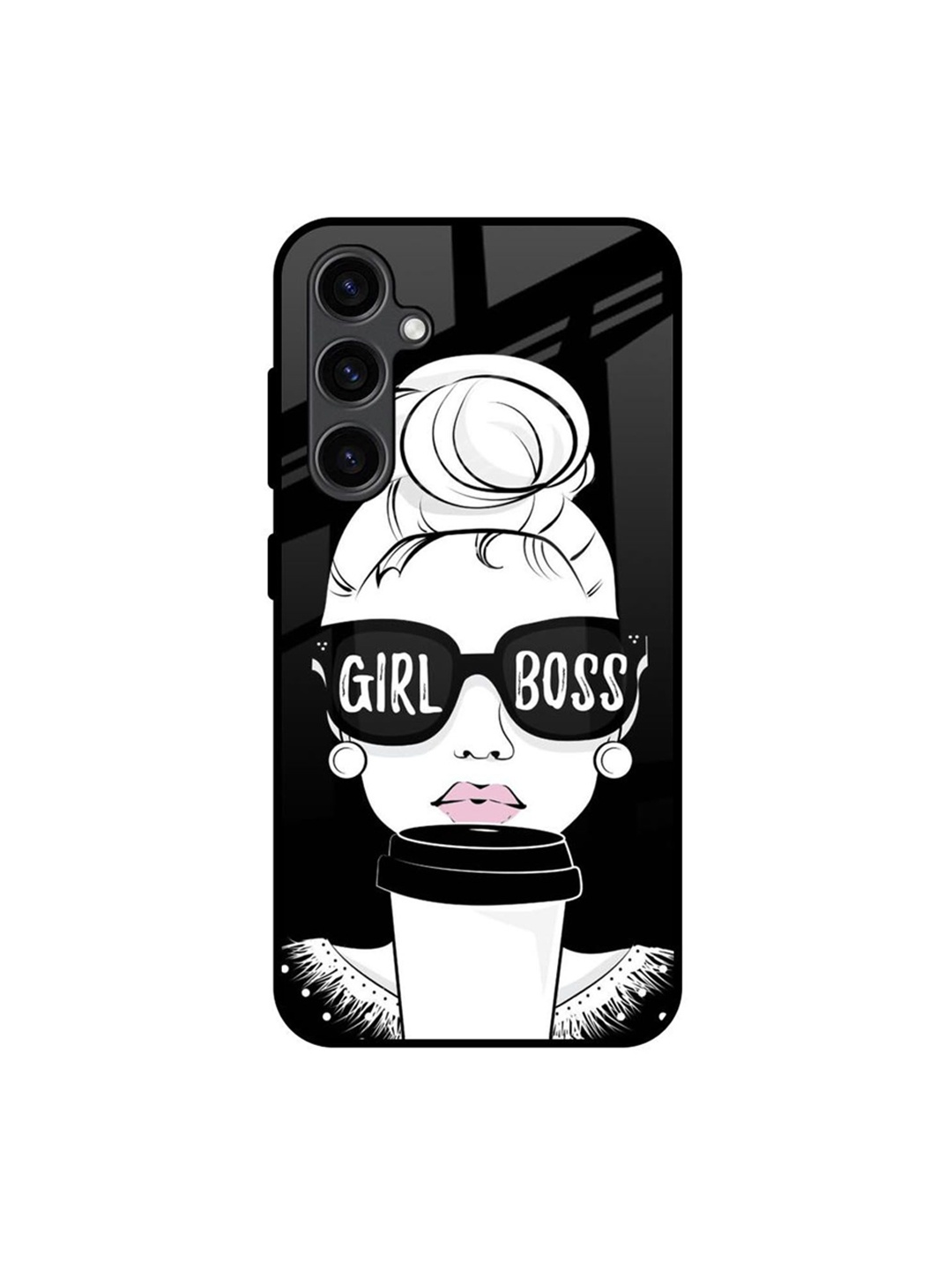 

QRIOH Quirky Printed Samsung Galaxy S23 FE 5G Back Case Mobile Accessories, Black