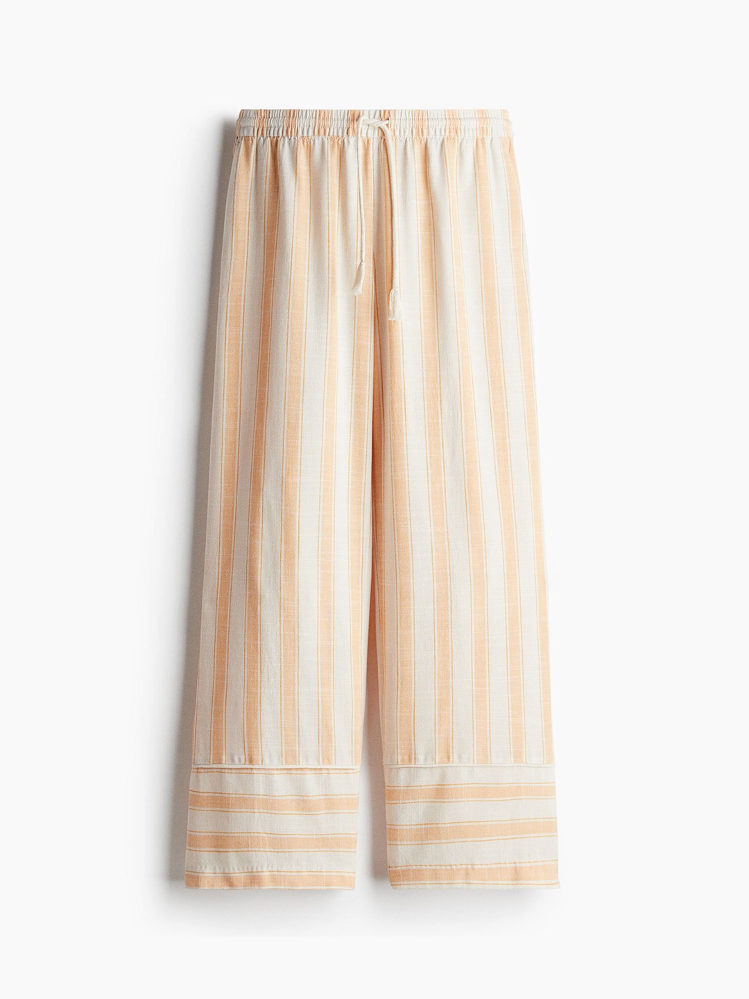 

H&M Straight Drawstring Trousers, Orange