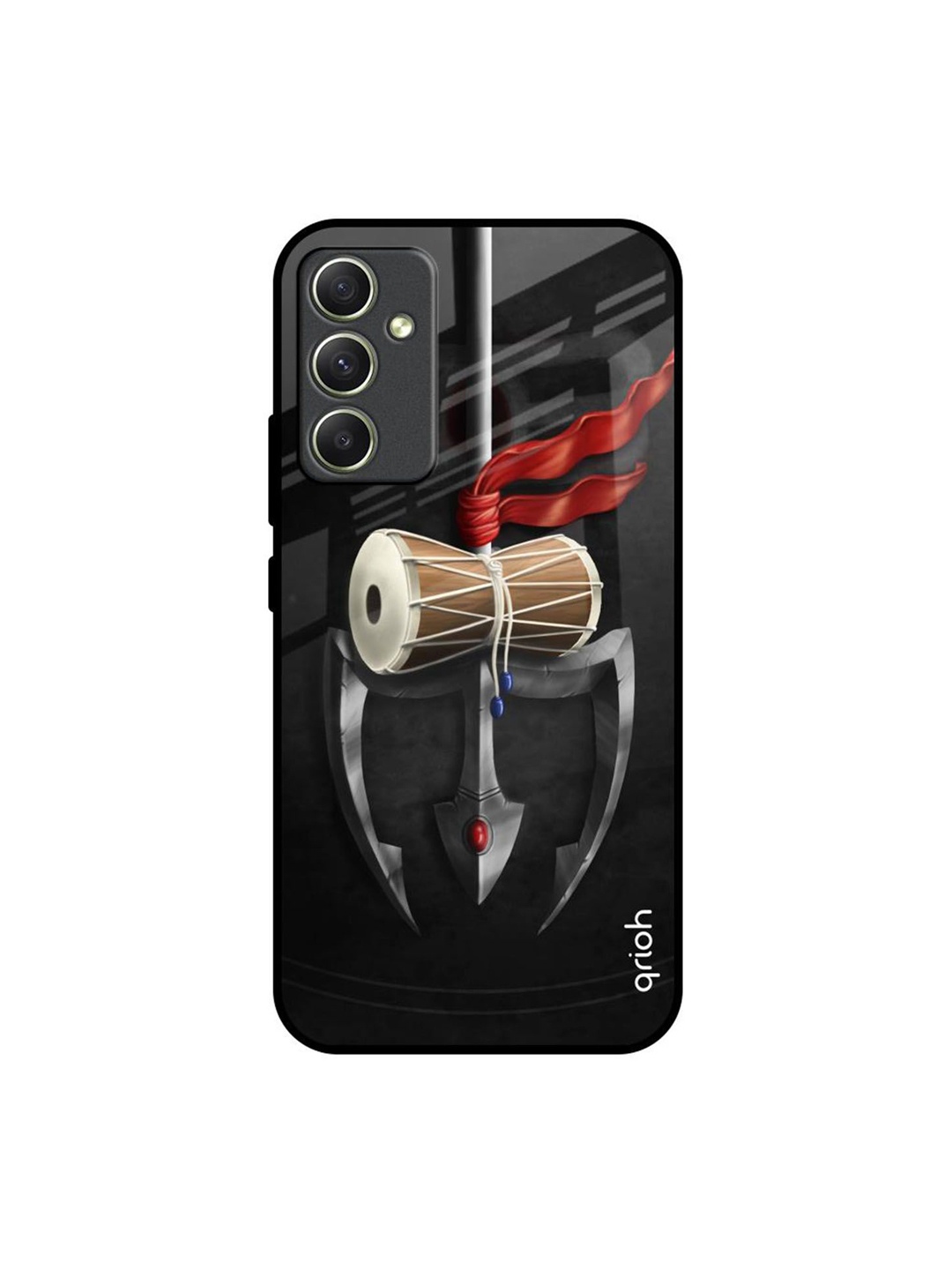 

QRIOH Quirky Printed Samsung Galaxy A34 5G Back Case Mobile Accessories, Black
