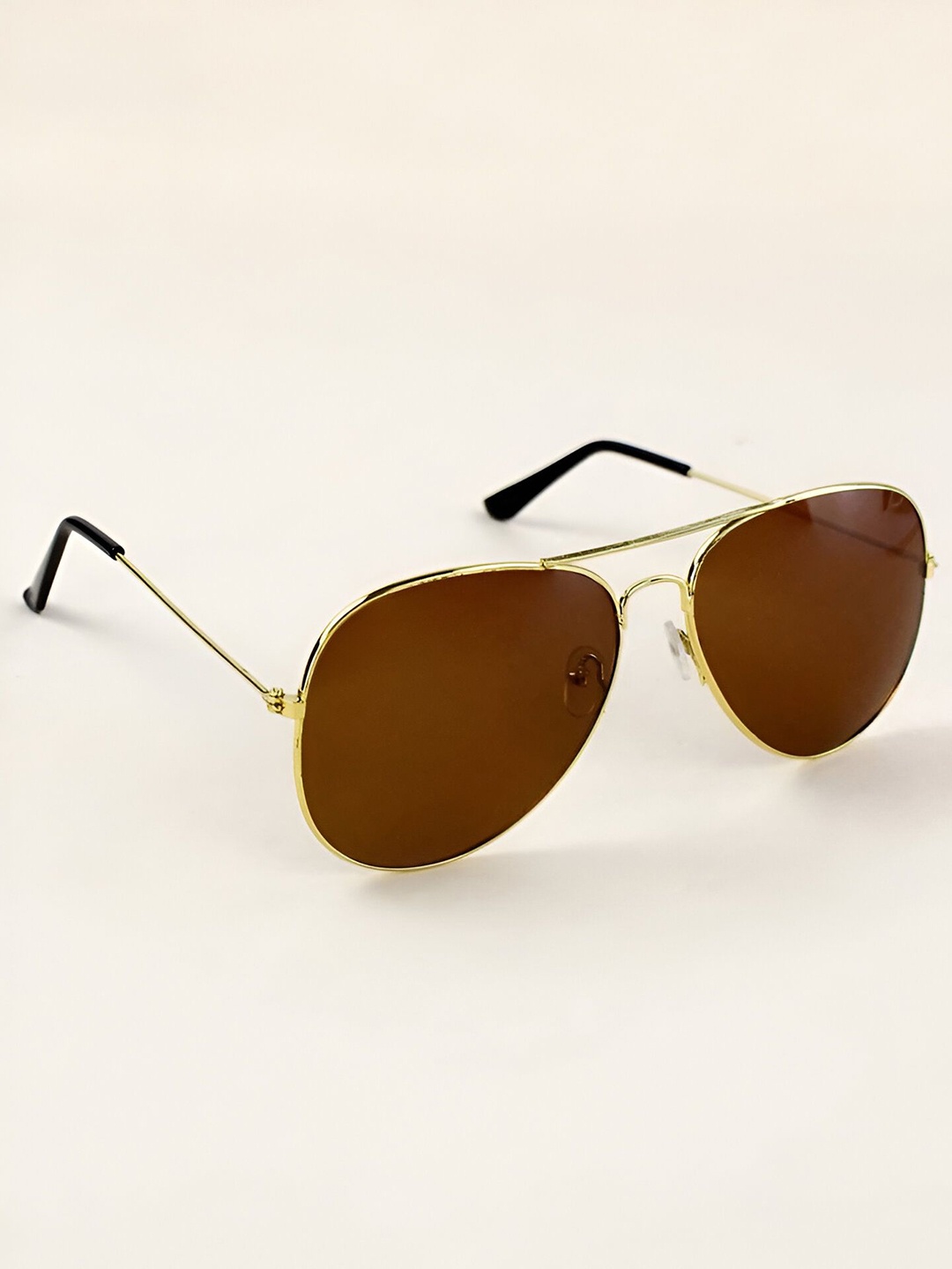 

FUNGLASSES Unisex Aviator Sunglasses AVIATOR ARC GOLD BRN, Brown