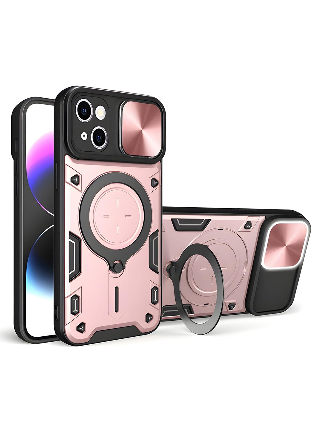 

LIRAMARK Solid Printed iPhone 15 Back Case Mobile Accessories, Pink