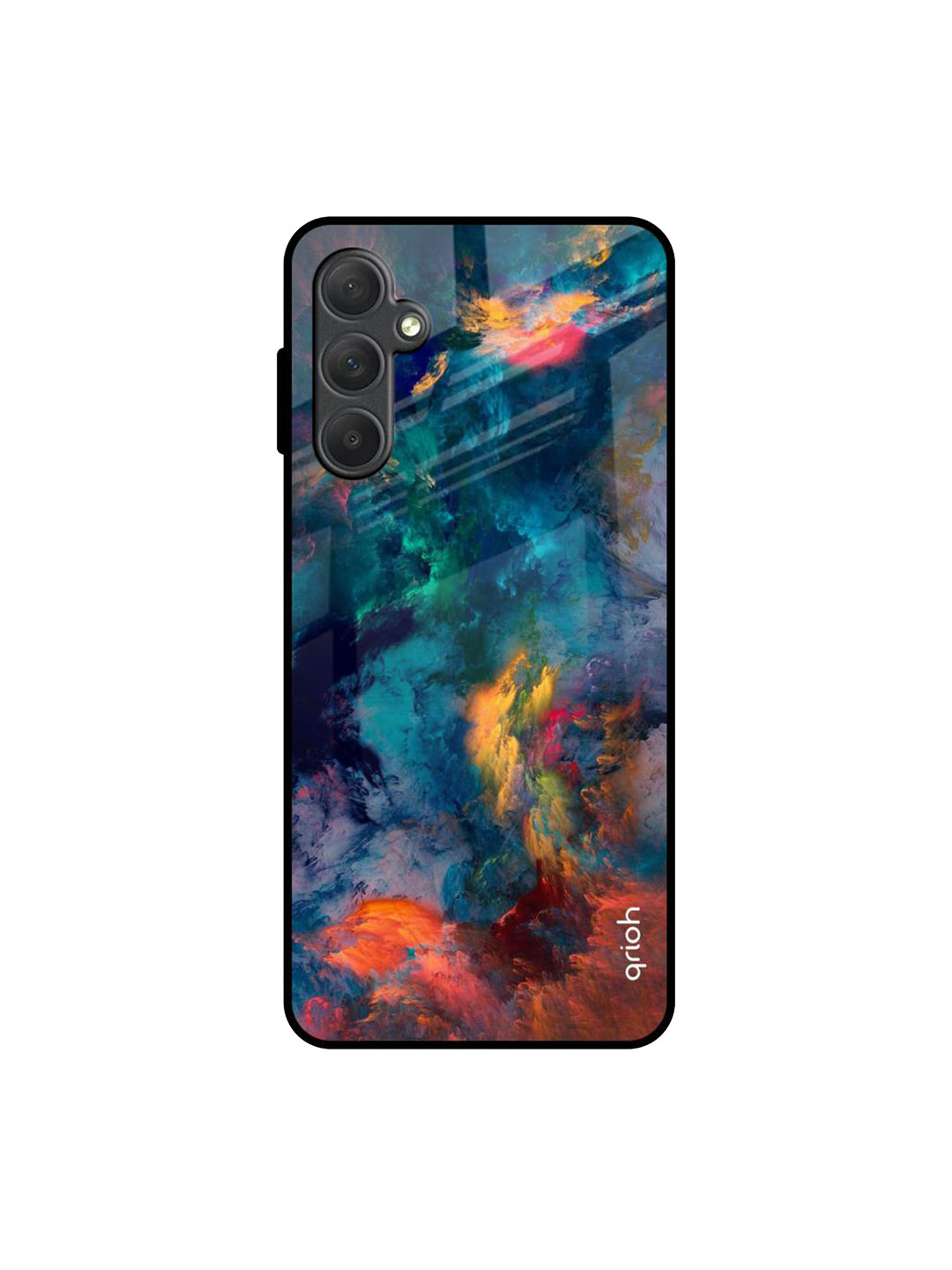 

QRIOH Abstract Printed Samsung Galaxy M54 5G Back Case Mobile Accessories, Blue