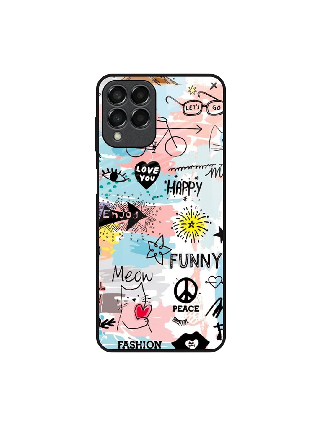 

QRIOH Typography Printed Samsung Galaxy M33 5G Back Case Mobile Accessories, Blue
